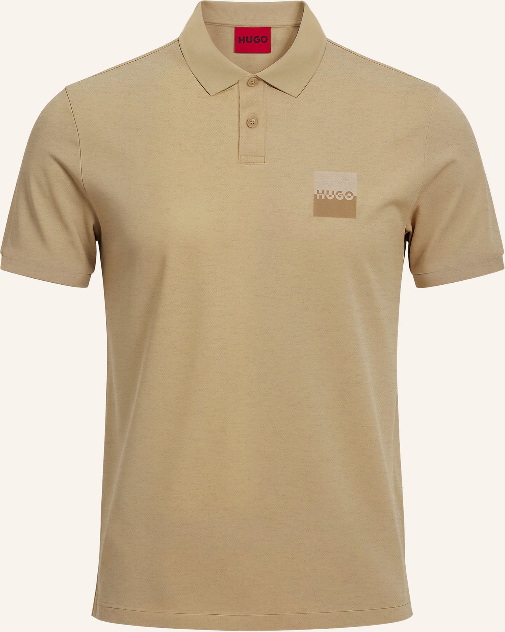 Hugo Poloshirt Dusplity Relaxed Fit beige