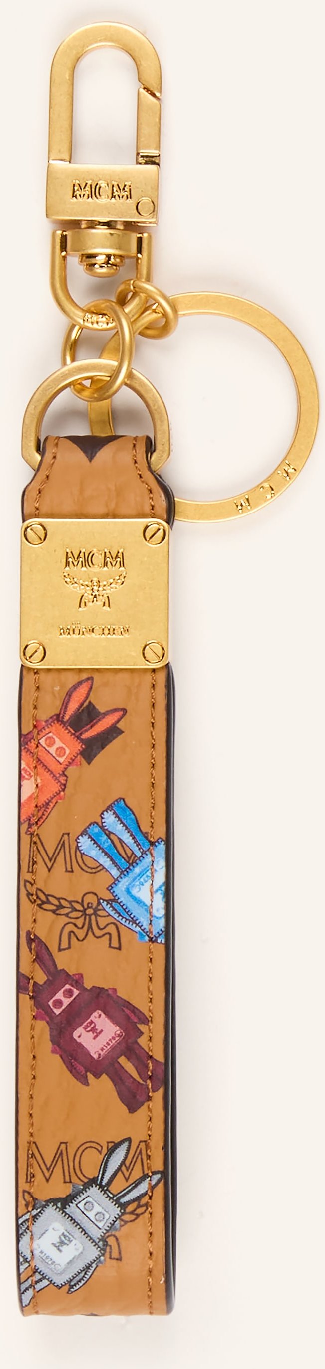 Mcm Schlüsselanhänger Aren Visetos braun