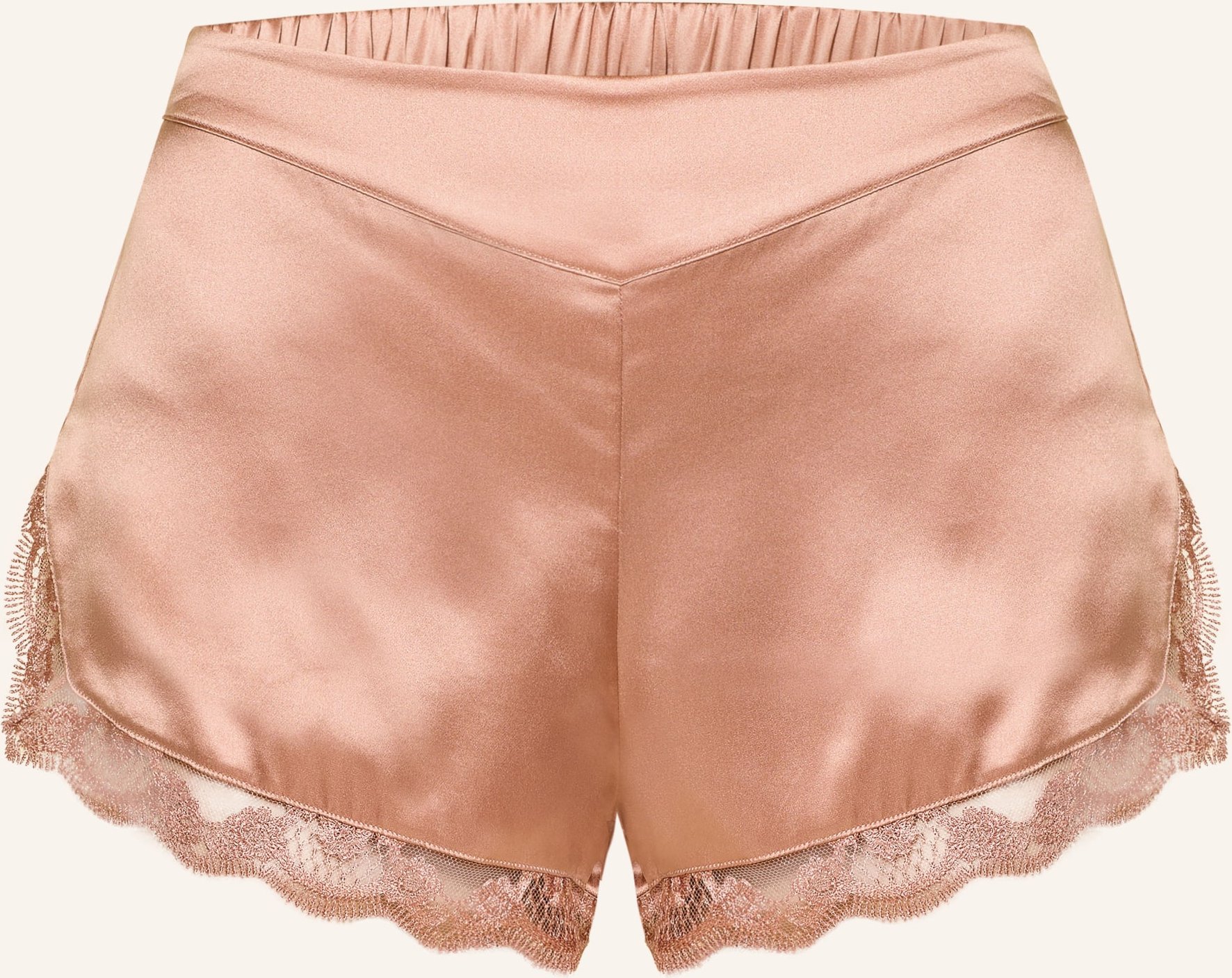 Simone Pérèle Schlafshorts Love Me Aus Seide rosa