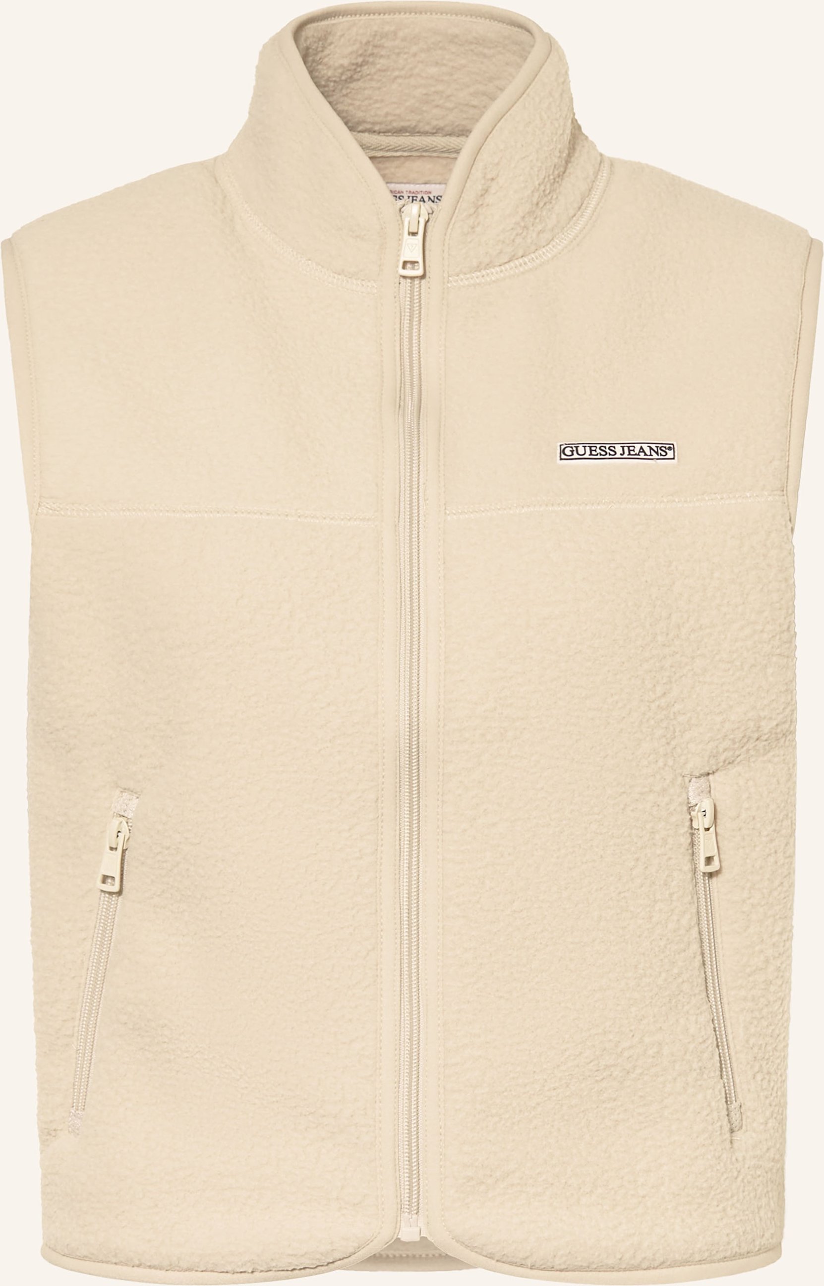 Thumbnail - Guess Jeans Fleeceweste weiss