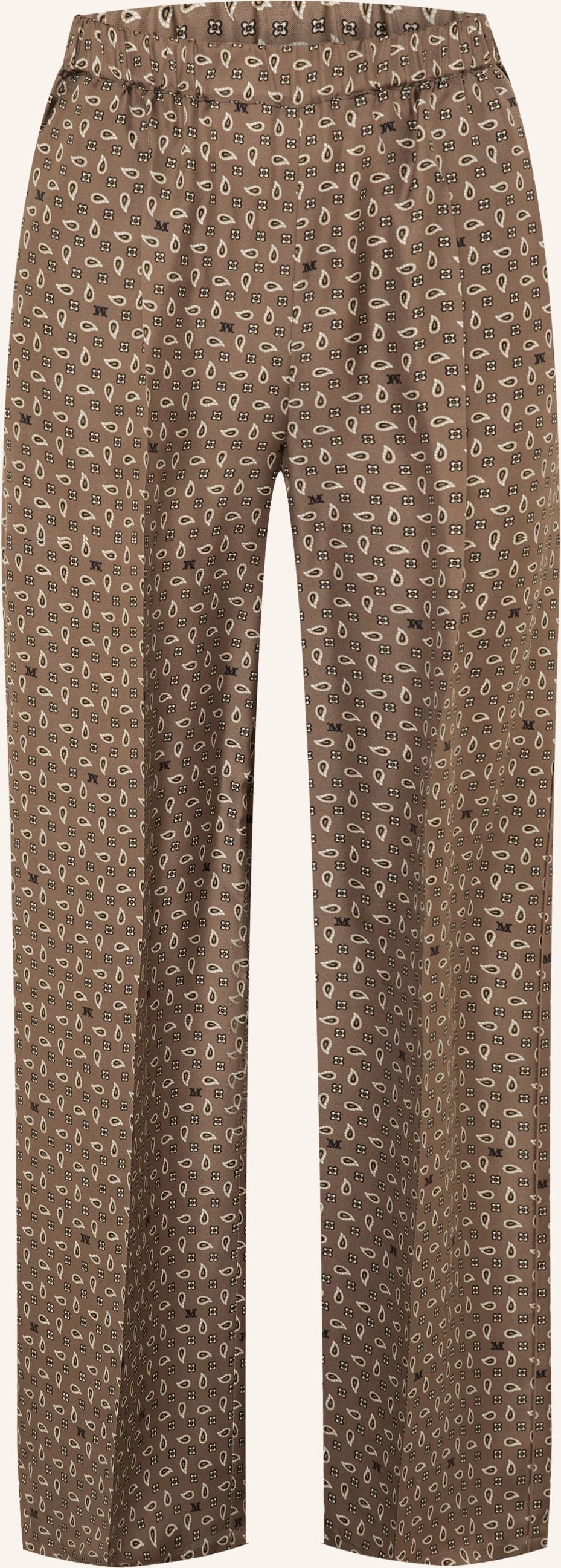 Max Mara Marlenehose Mxmvischio Aus Seide braun