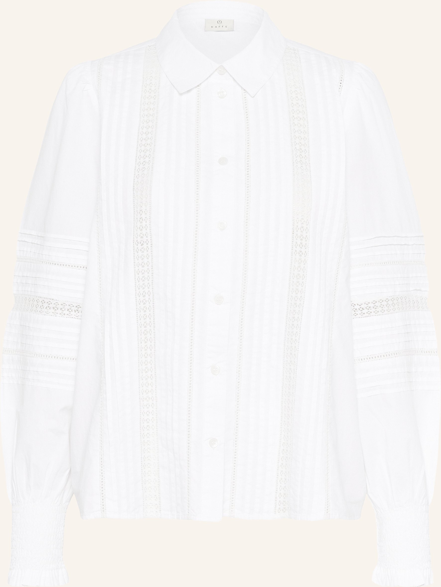 Kaffe Hemdbluse Kabella weiss