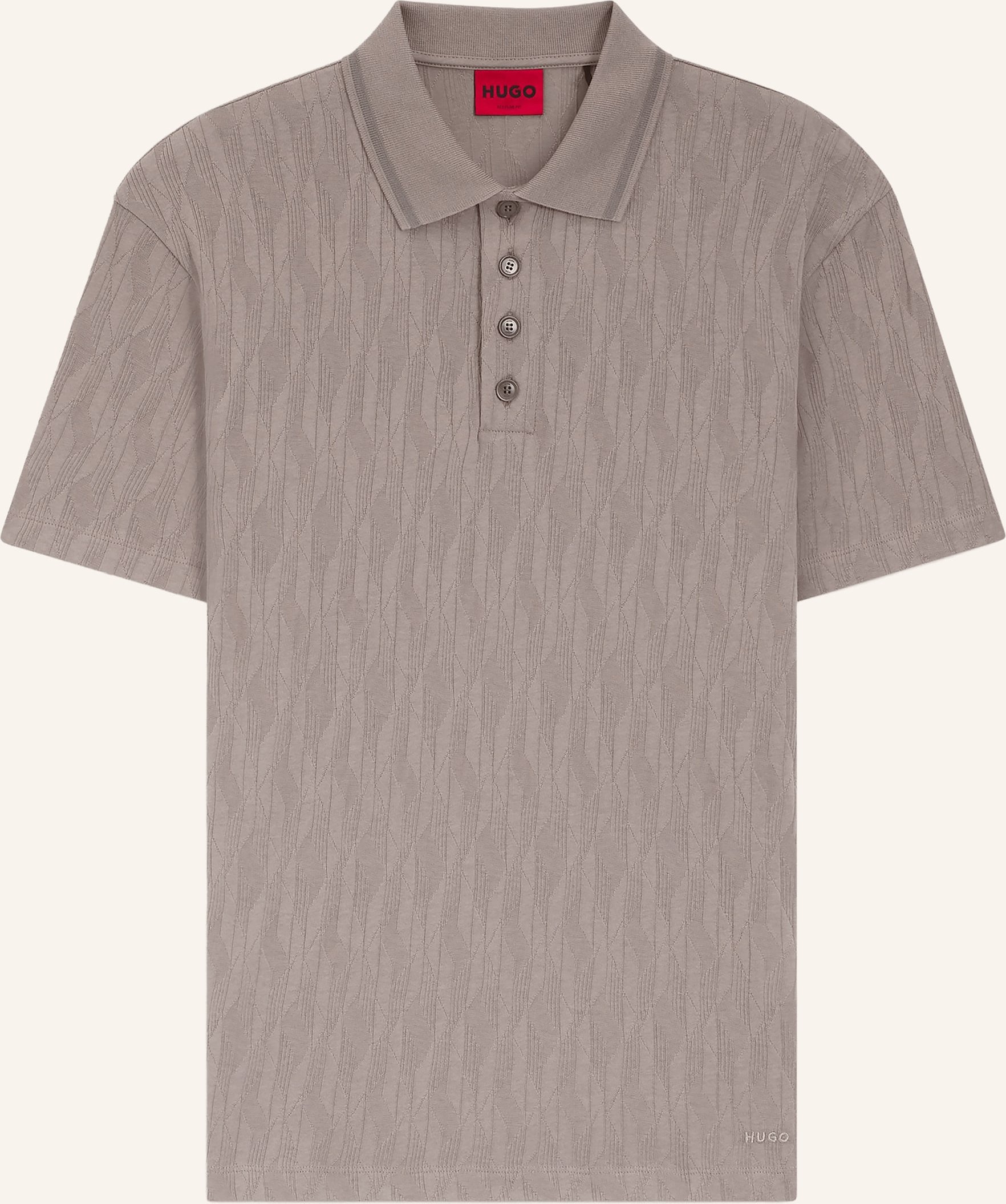 Hugo Jersey-Poloshirt Dunik braun