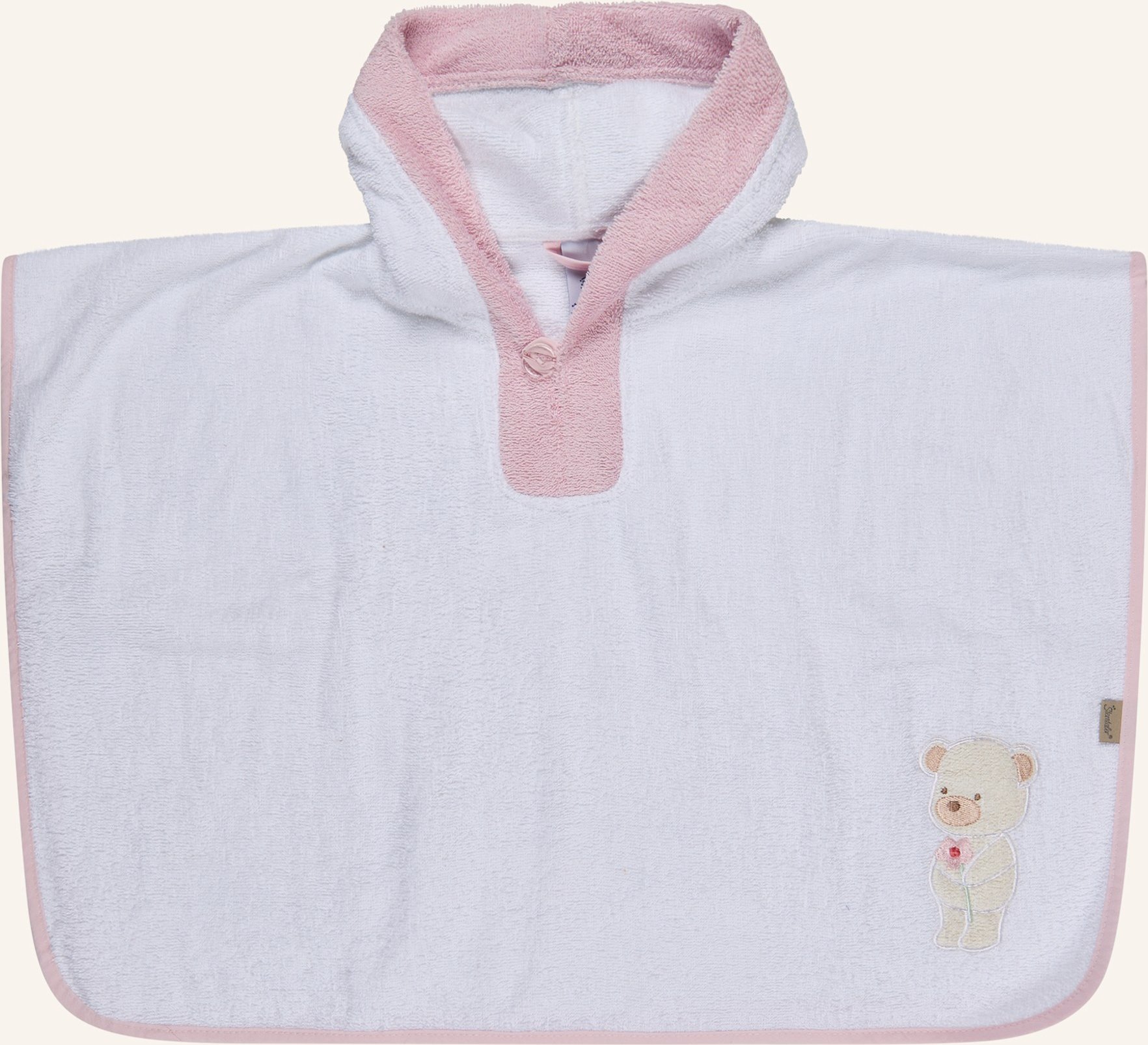 Sterntaler Poncho Bär Betty weiss