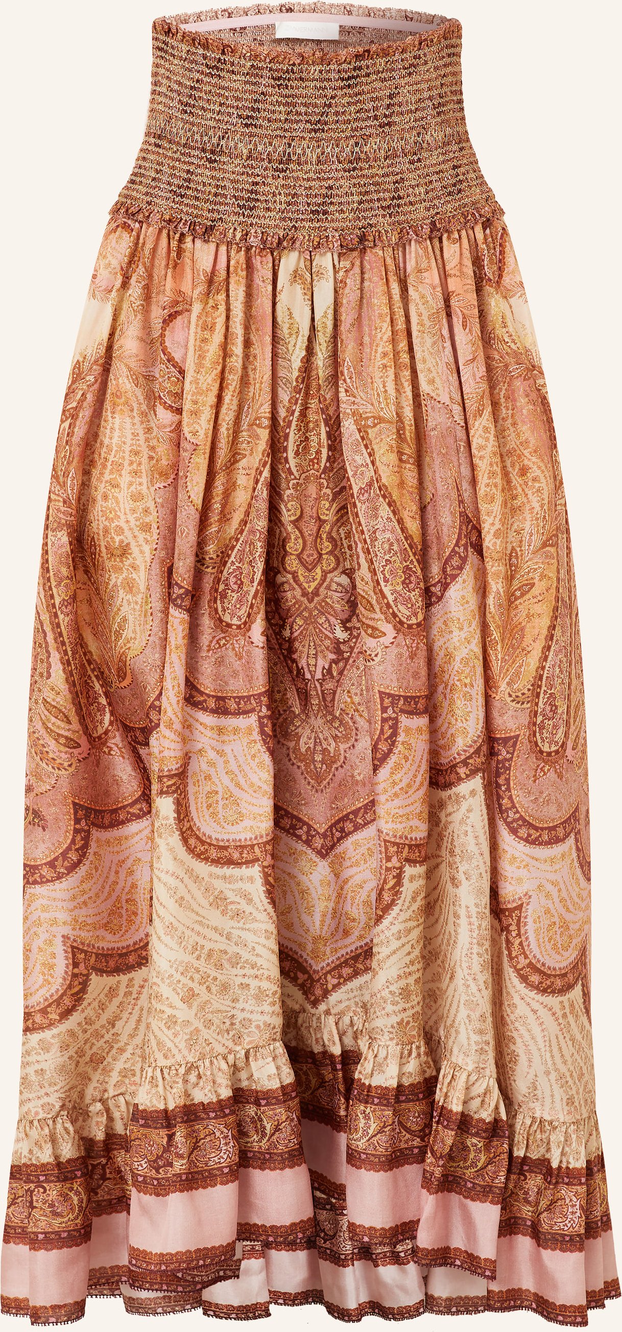 Zimmermann Seidenrock Wanderlust rot