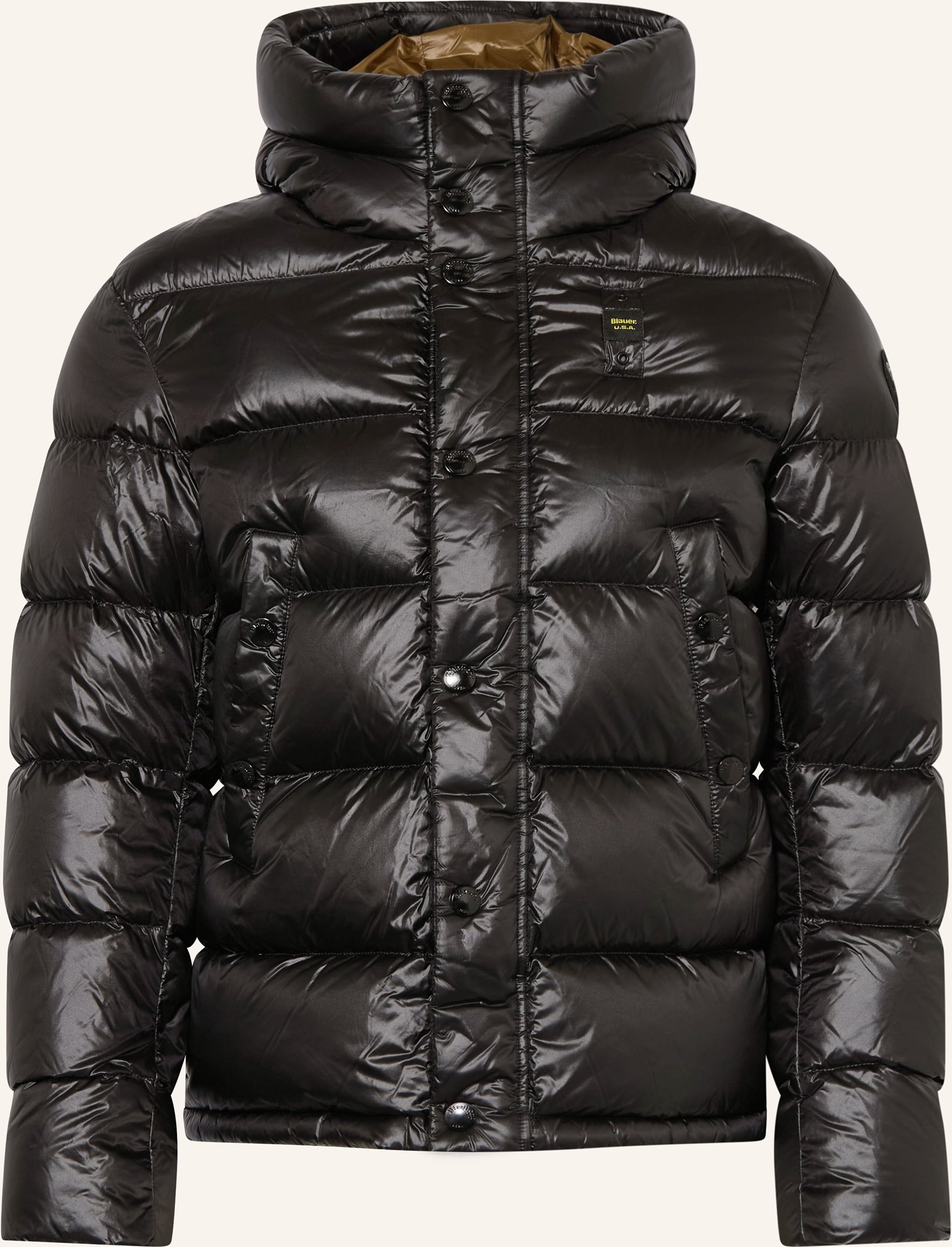 Blauer Daunenjacke Clipper schwarz