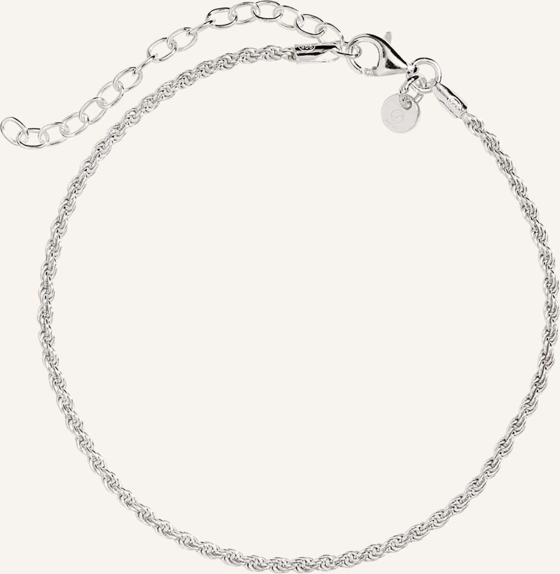 Pompidou Armband Mini Ruby Bold Rope Chain By Glambou silber