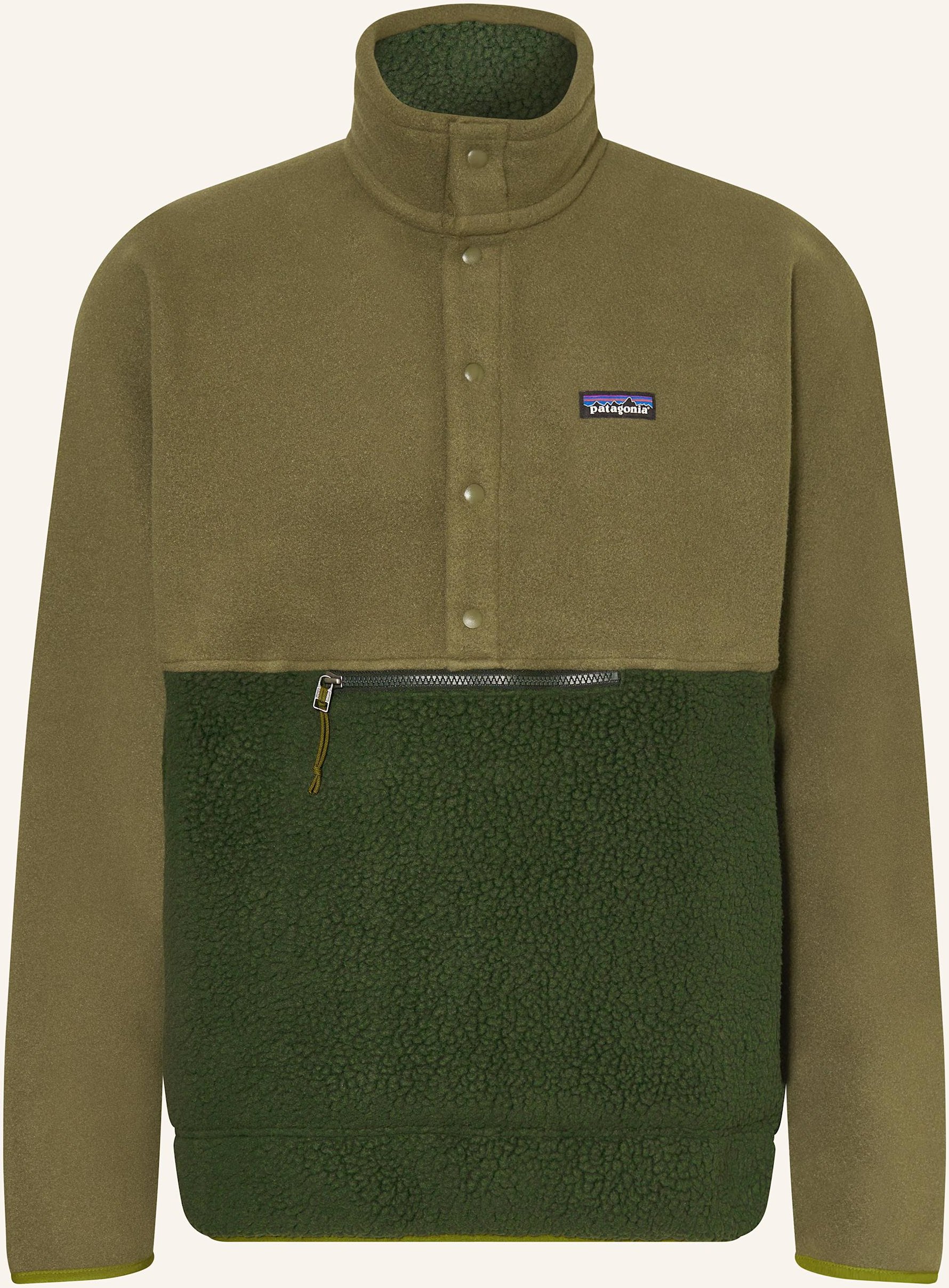 Patagonia Fleece-Troyer Retro Pile gruen