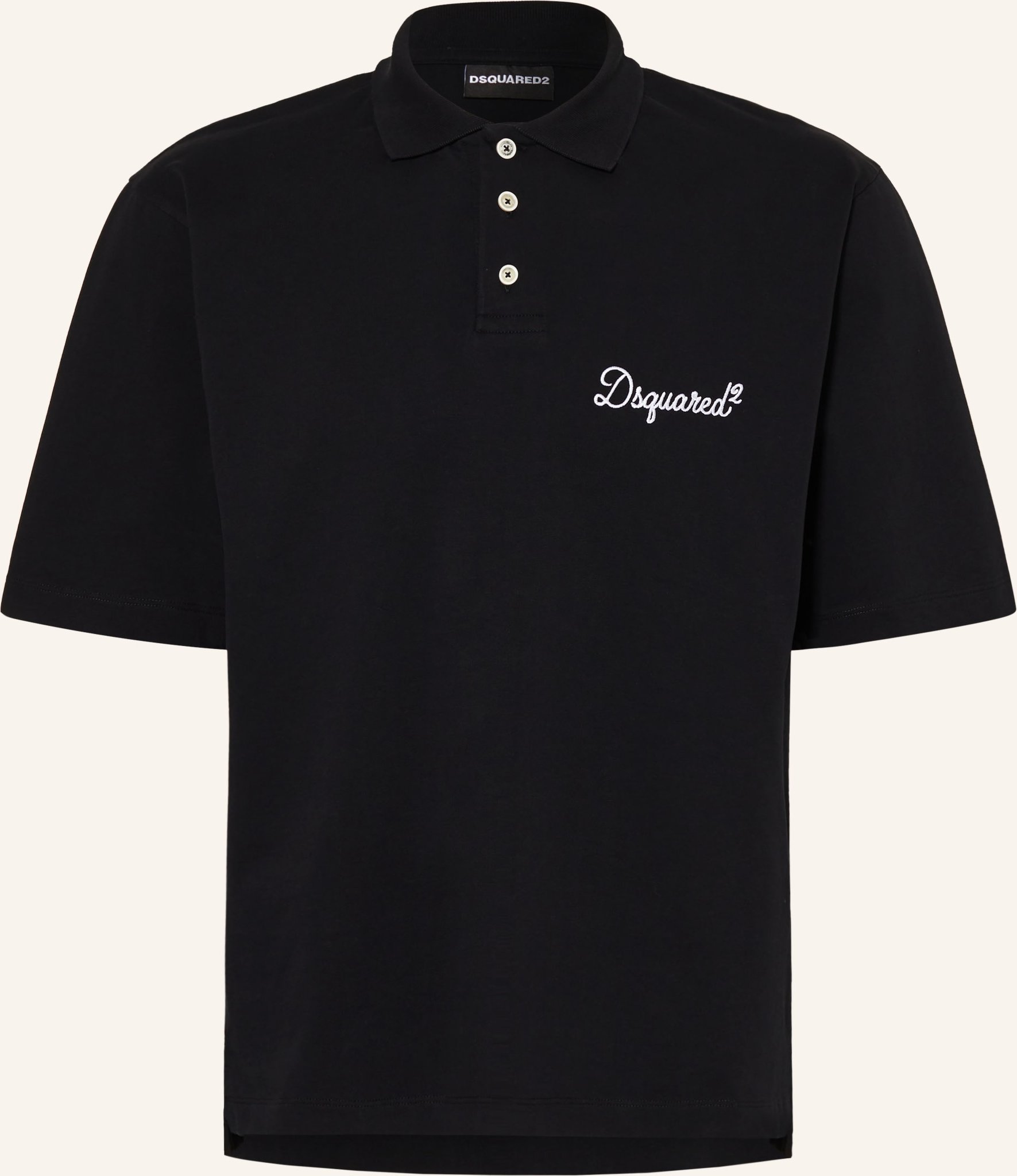 dsquared2 Jersey-Poloshirt schwarz