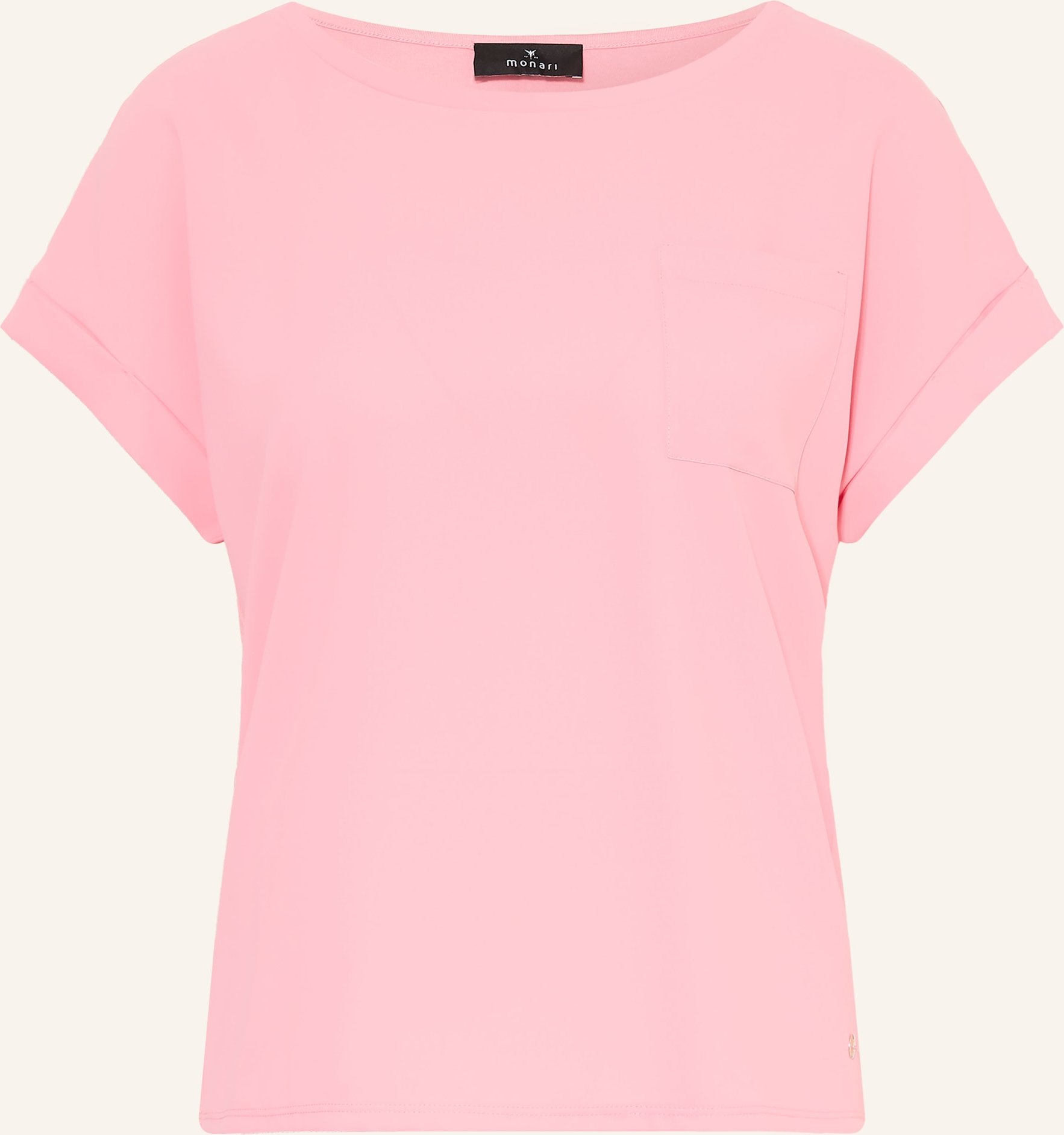 Monari Blusenshirt Im Materialmix pink
