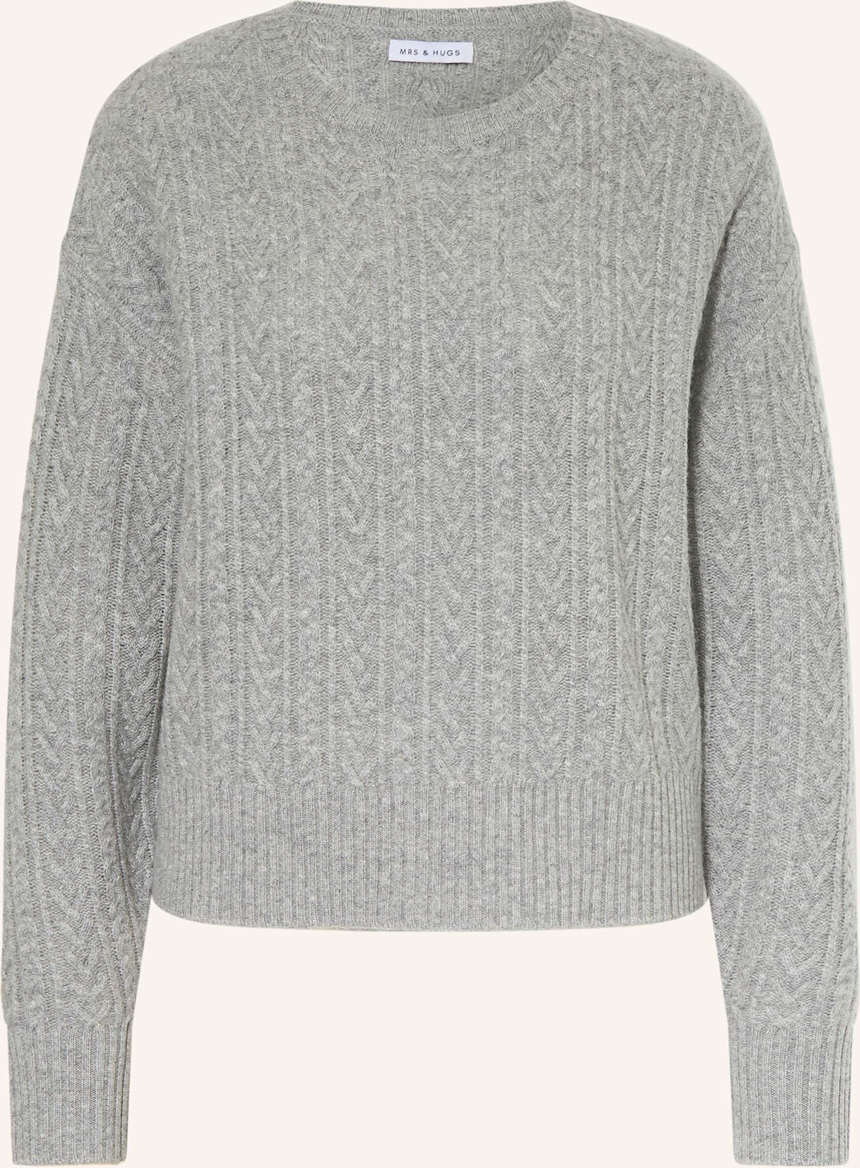 Mrs & Hugs Pullover Mit Cashmere grau