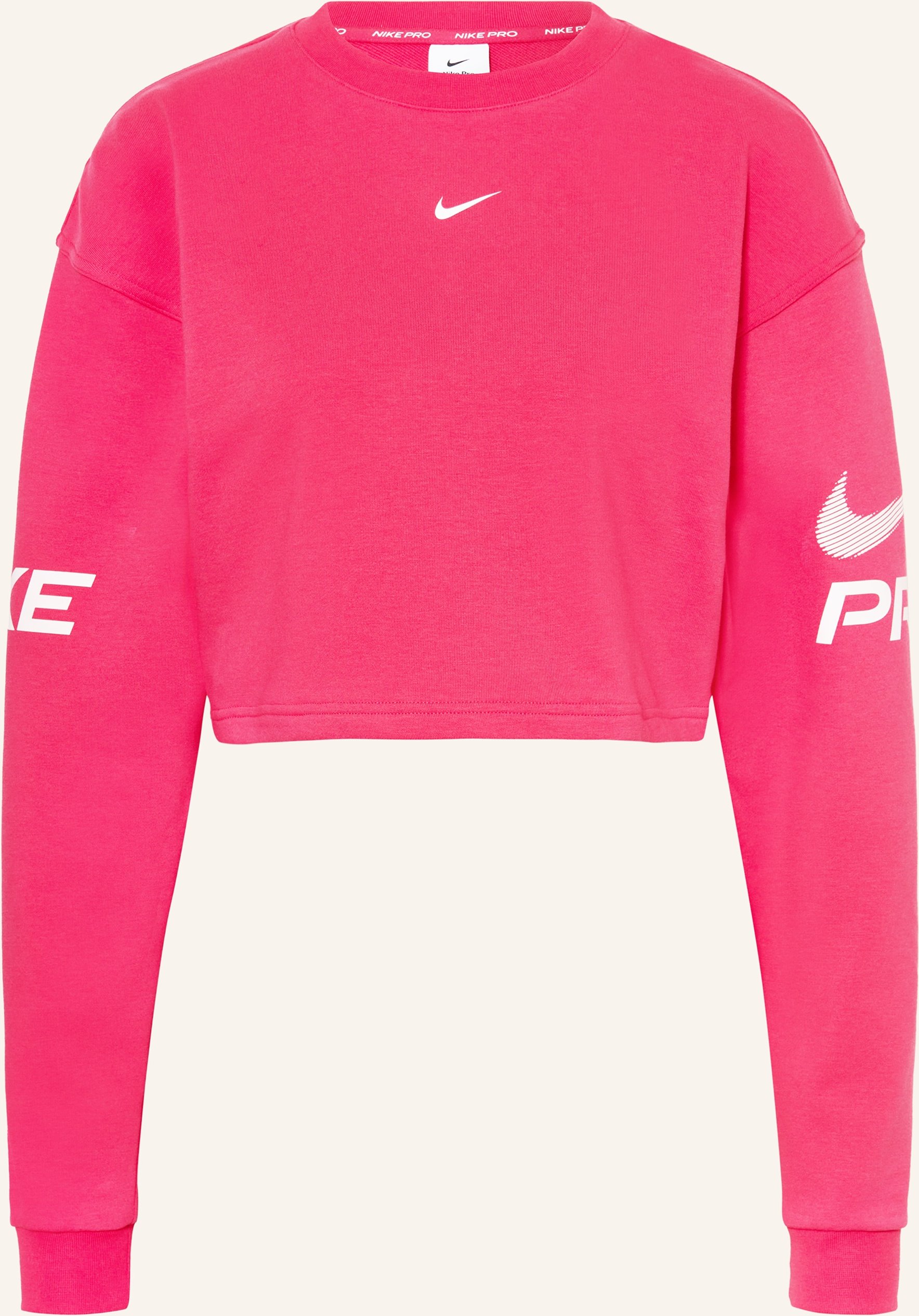 Nike Cropped-Sweatshirt Pro Dri-Fit pink