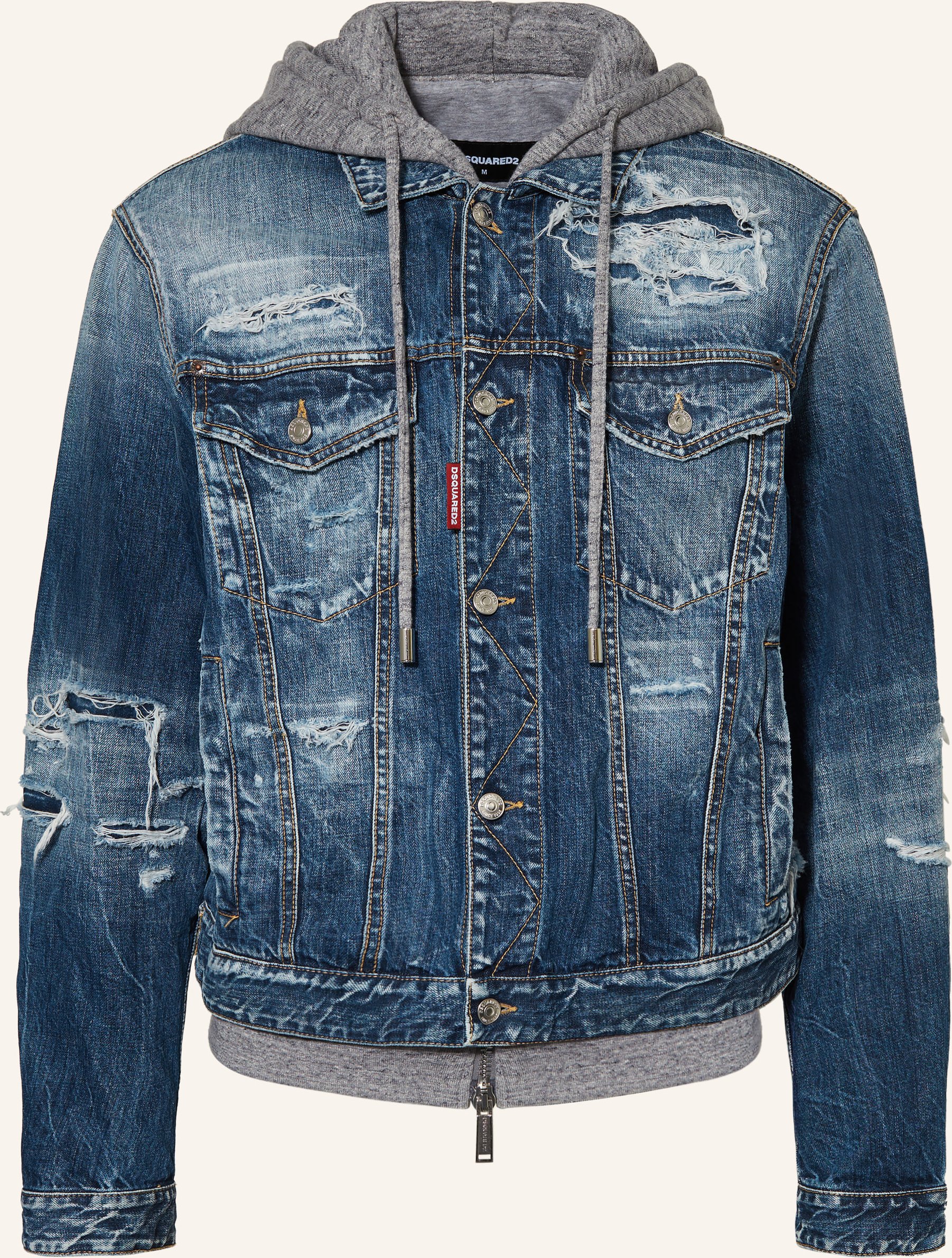dsquared2 Jeansjacke Mit Blende blau