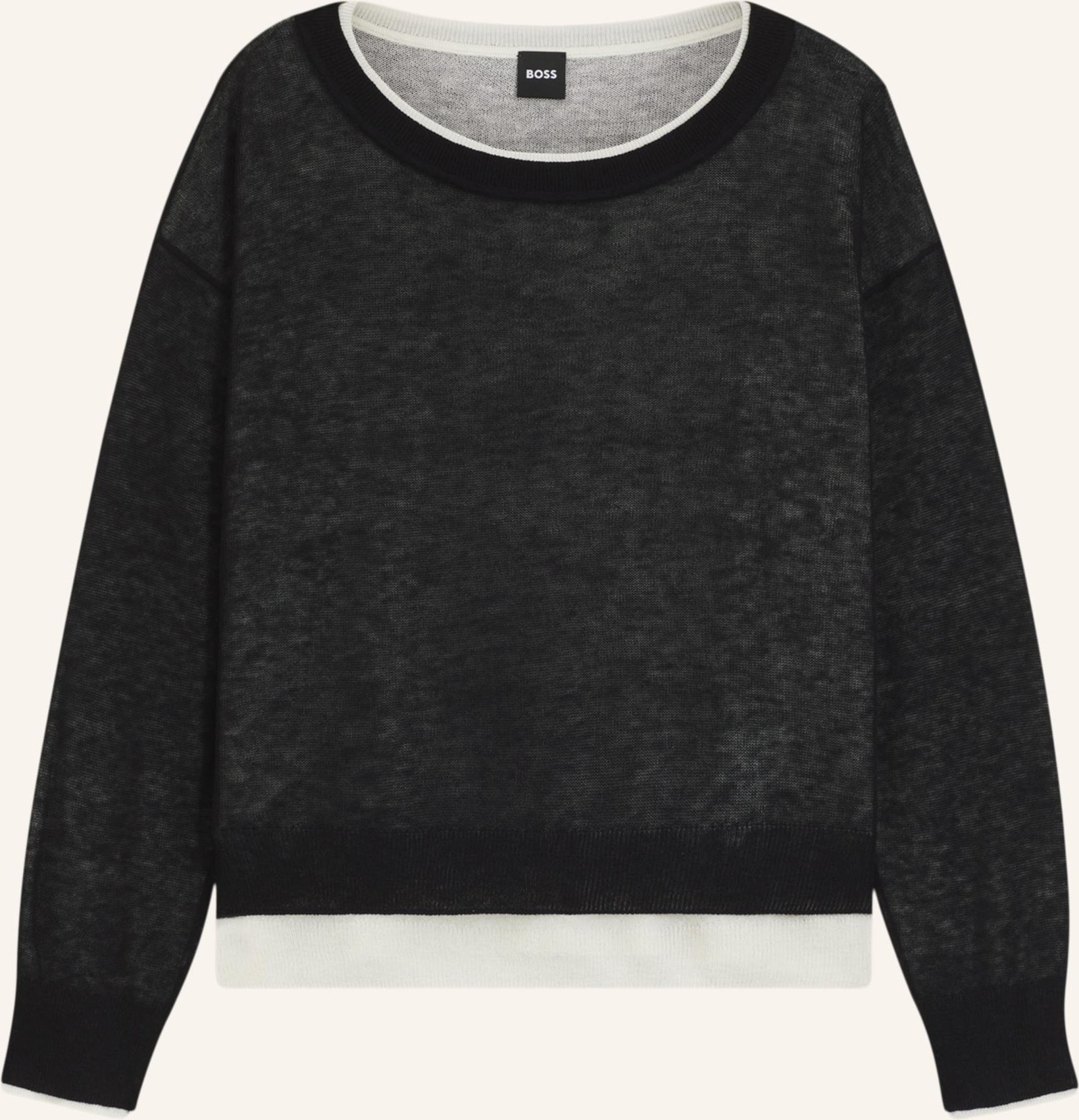 Thumbnail - Boss Pullover Femok schwarz