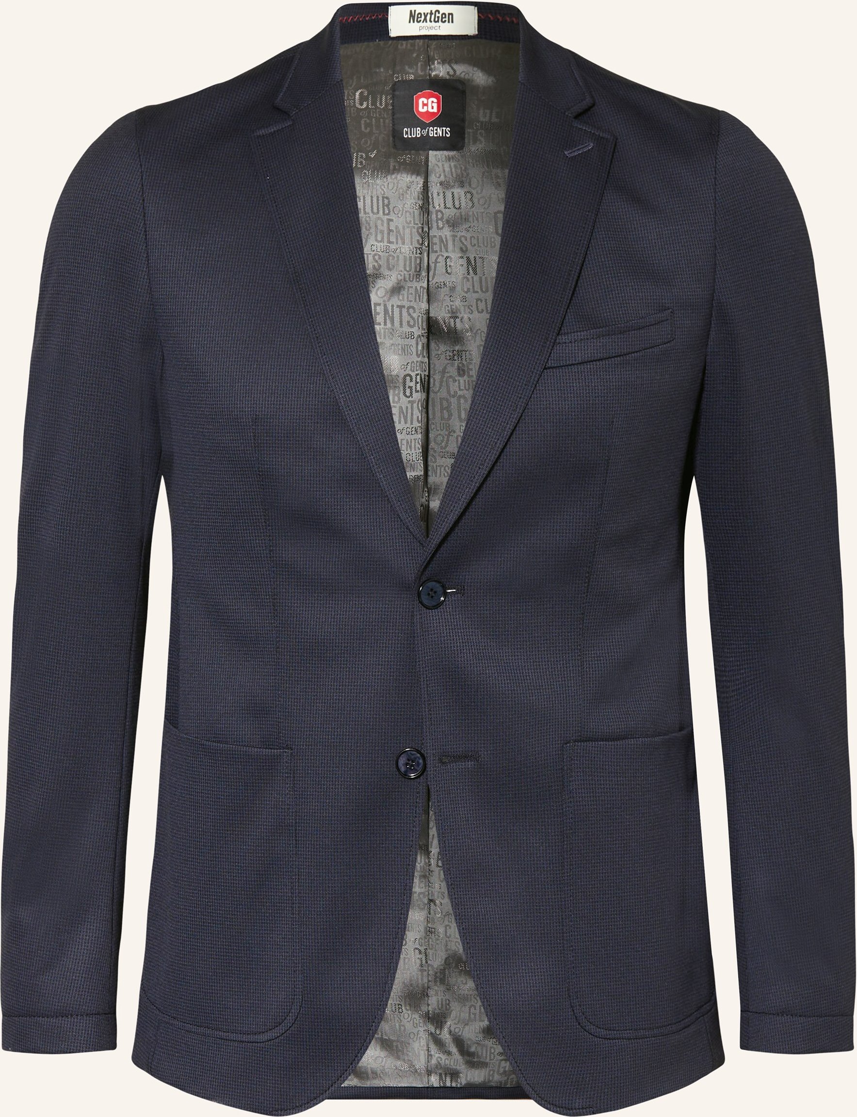 Cg - Club Of Gents Anzugsakko Cg Cuba Extra Slim Fit blau