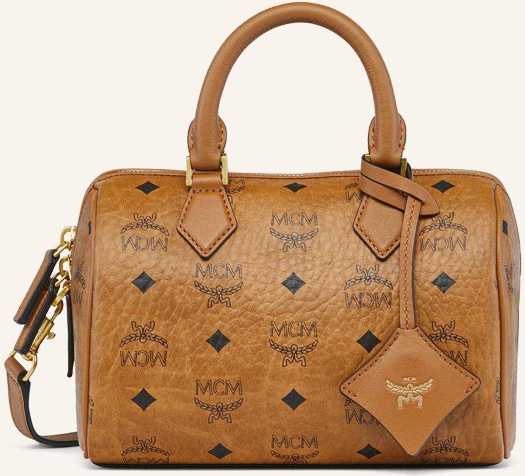 Thumbnail - Mcm Handtasche Visetos braun