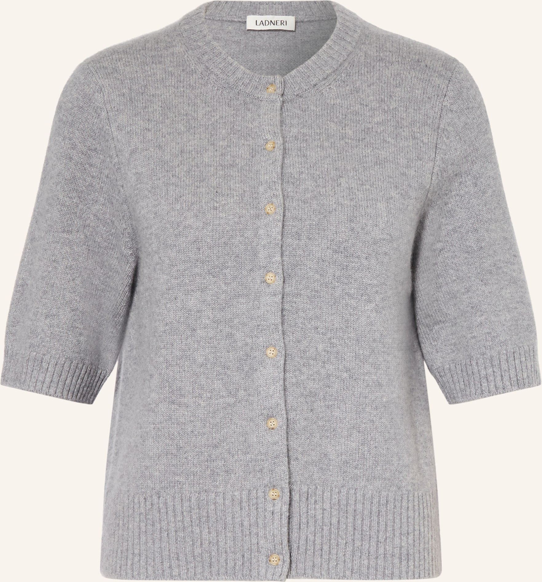 Ladneri Strickjacke Aus Cashmere grau