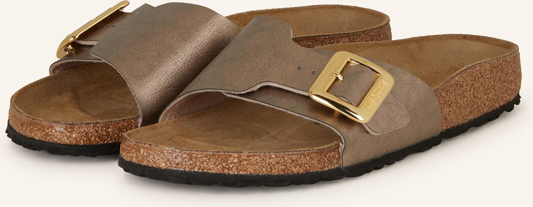 Birkenstock Pantoletten Catalina Cushion Buckle beige