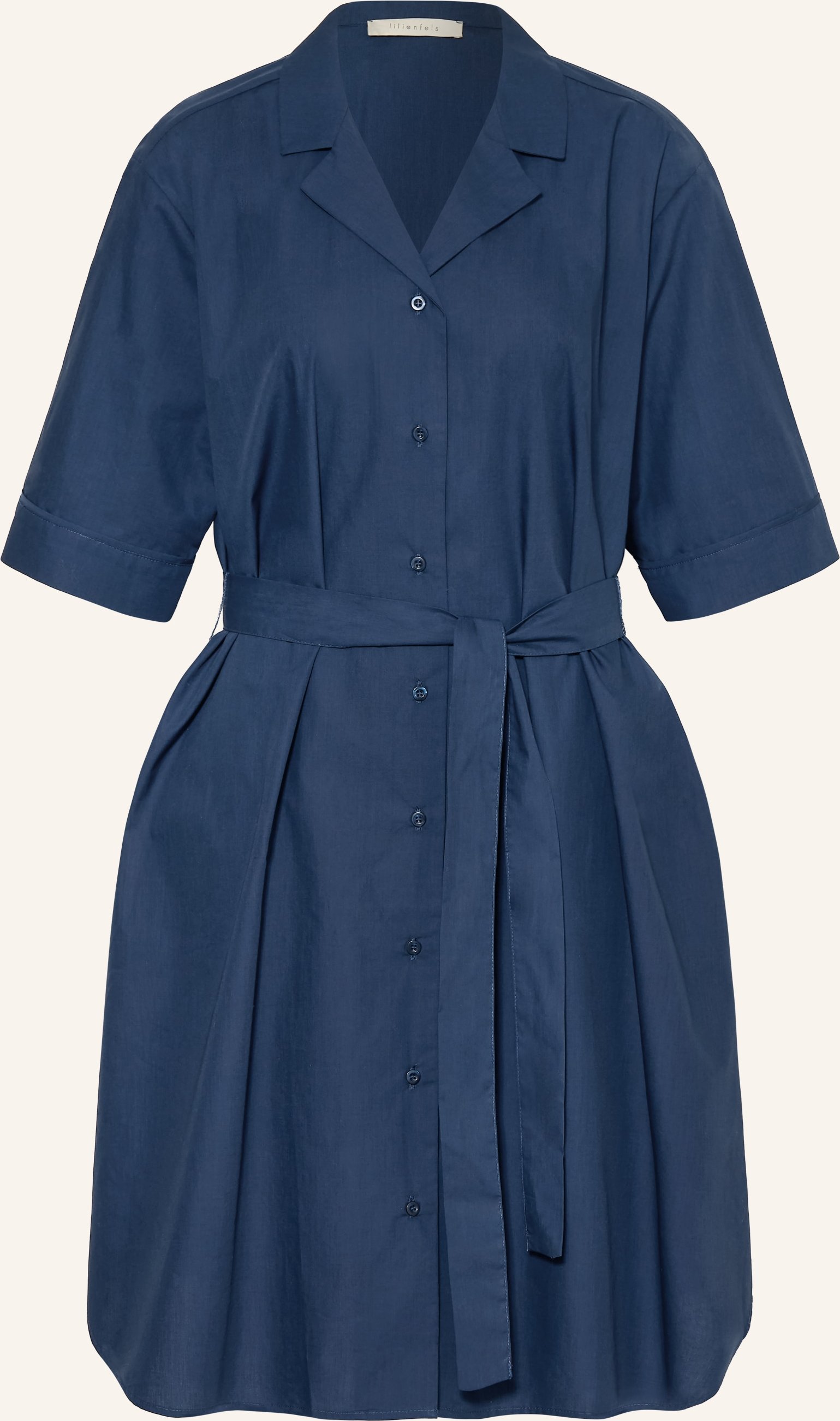Lilienfels Hemdblusenkleid blau