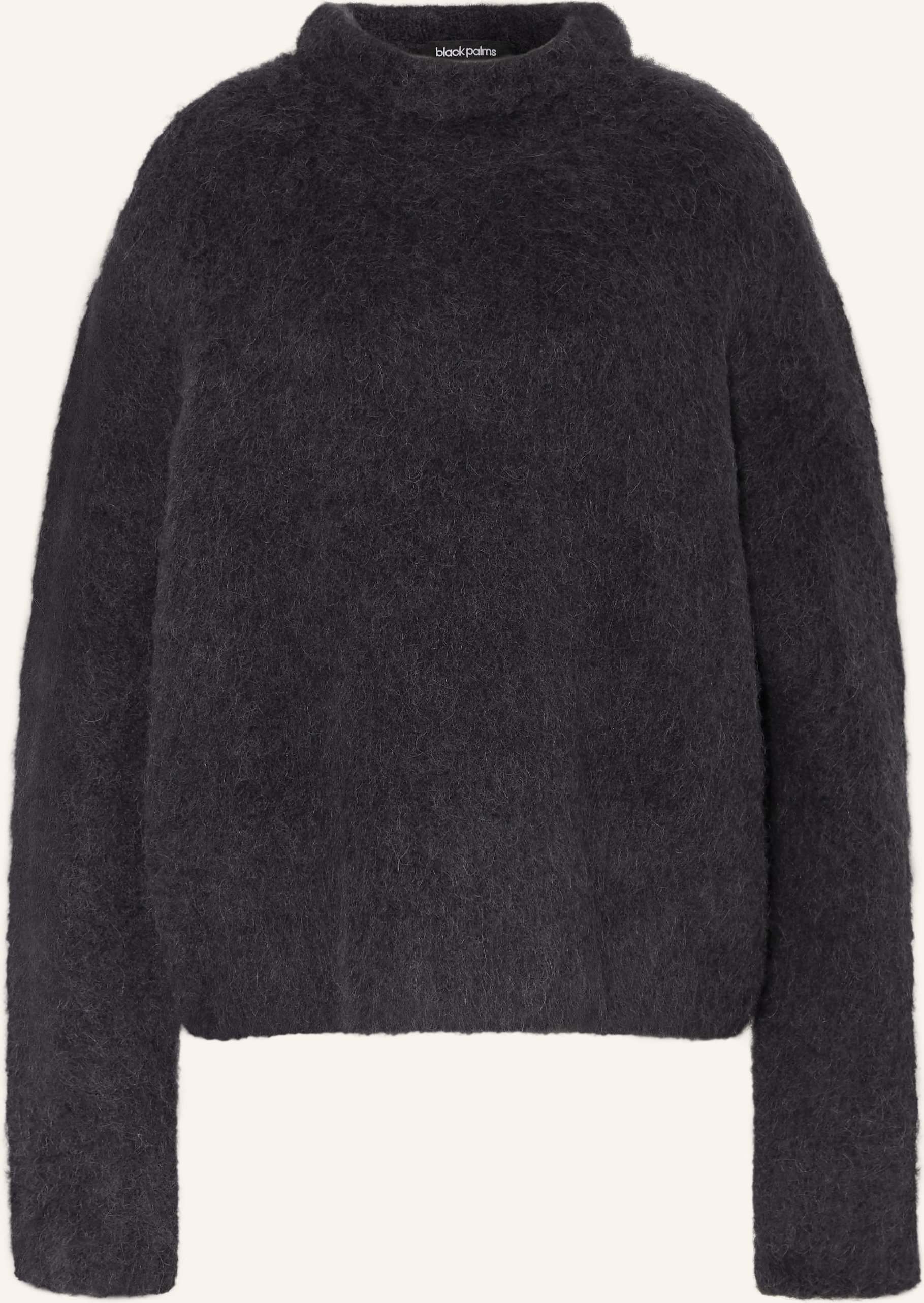 Black Palms Alpaka-Pullover Momo blau