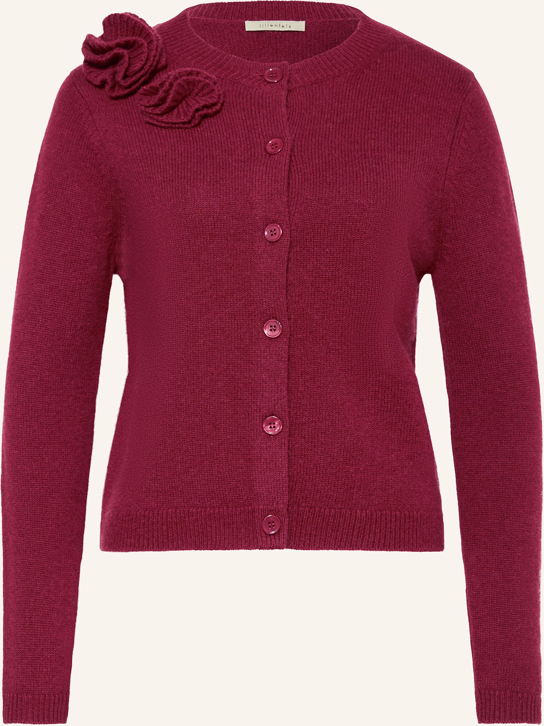 Lilienfels Strickjacke Mit Cashmere rot