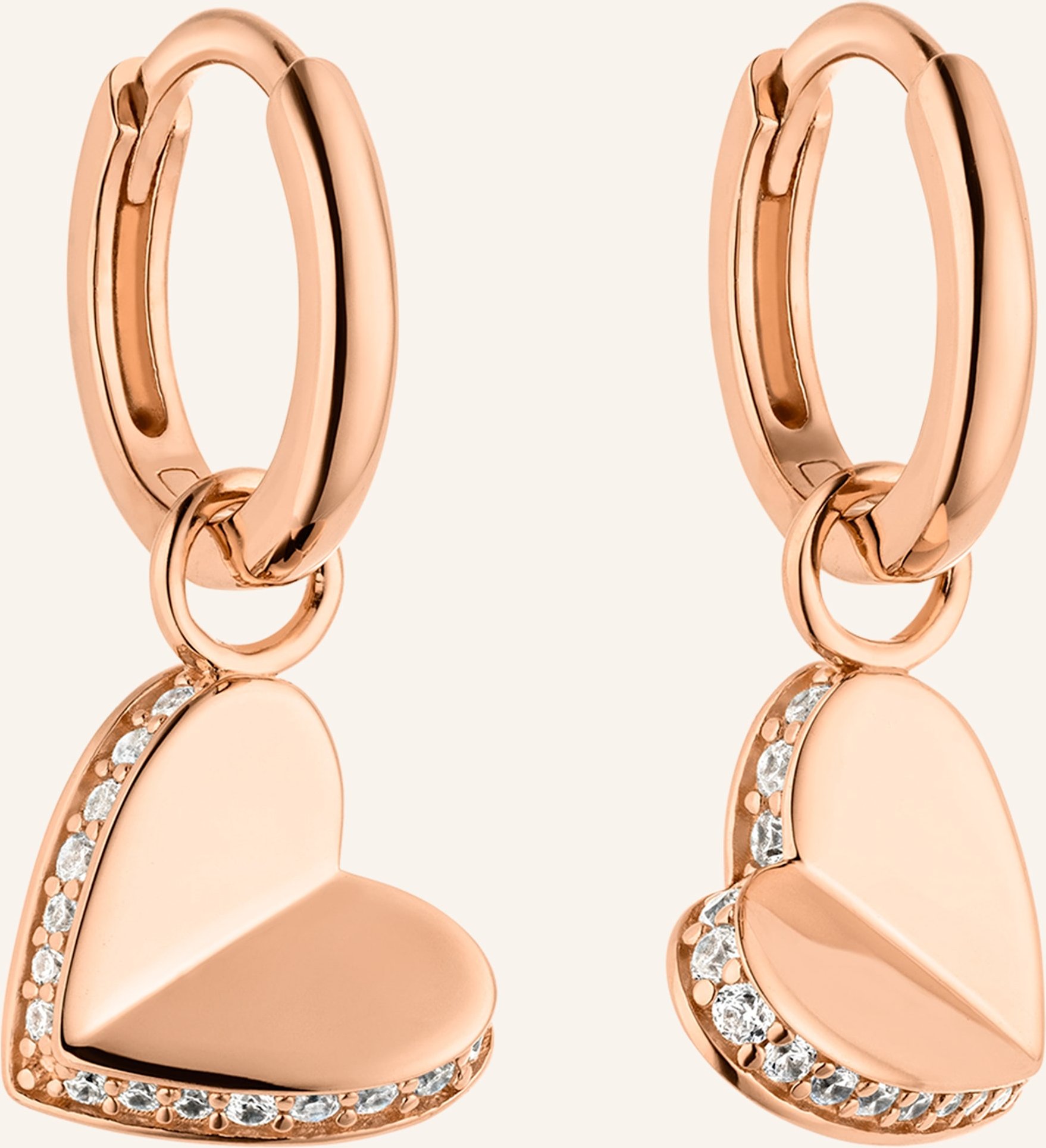 S.Oliver Creolen Aus 925er Sterlingsilber rosegold