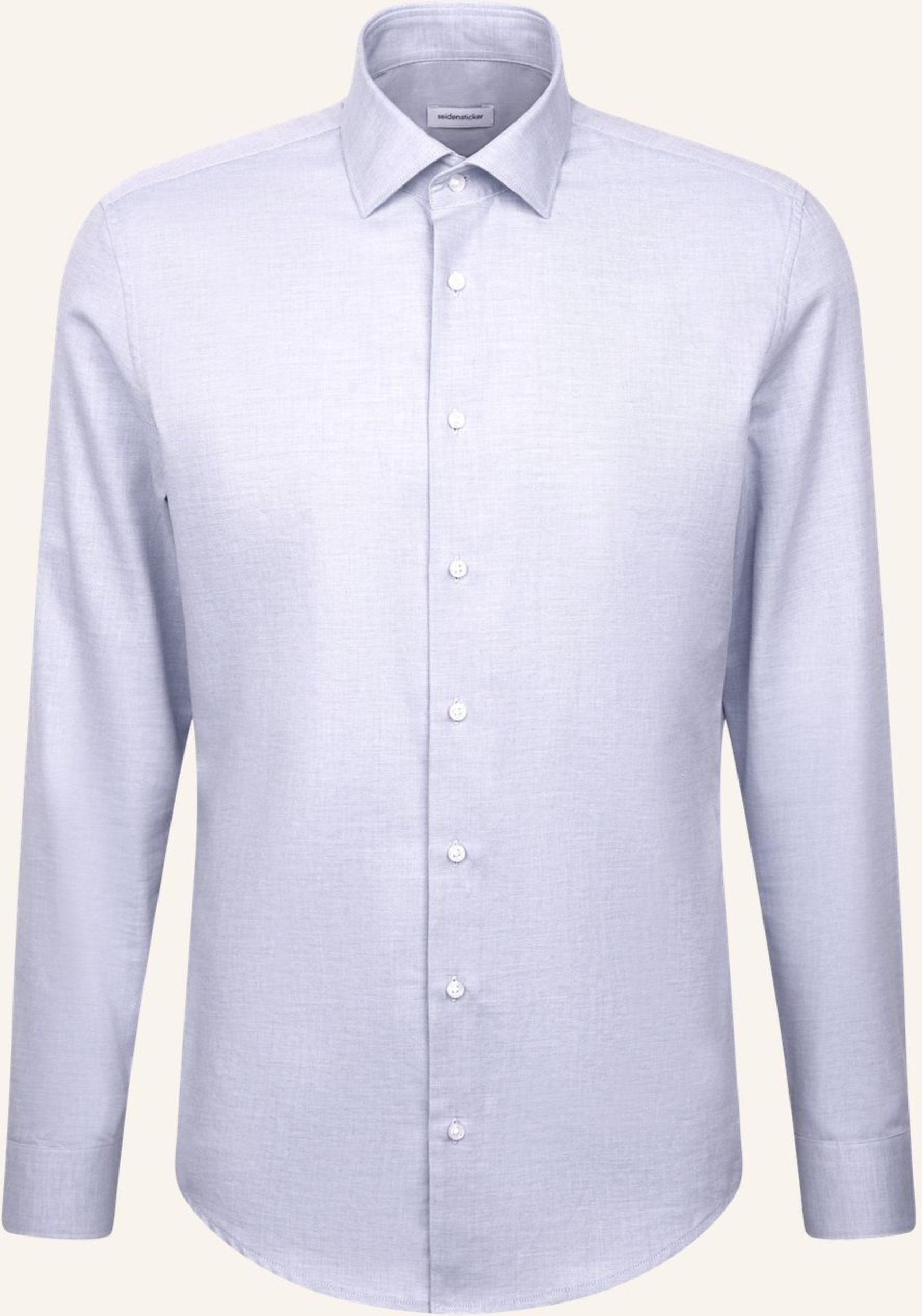Seidensticker Flanellhemd Slim Fit blau