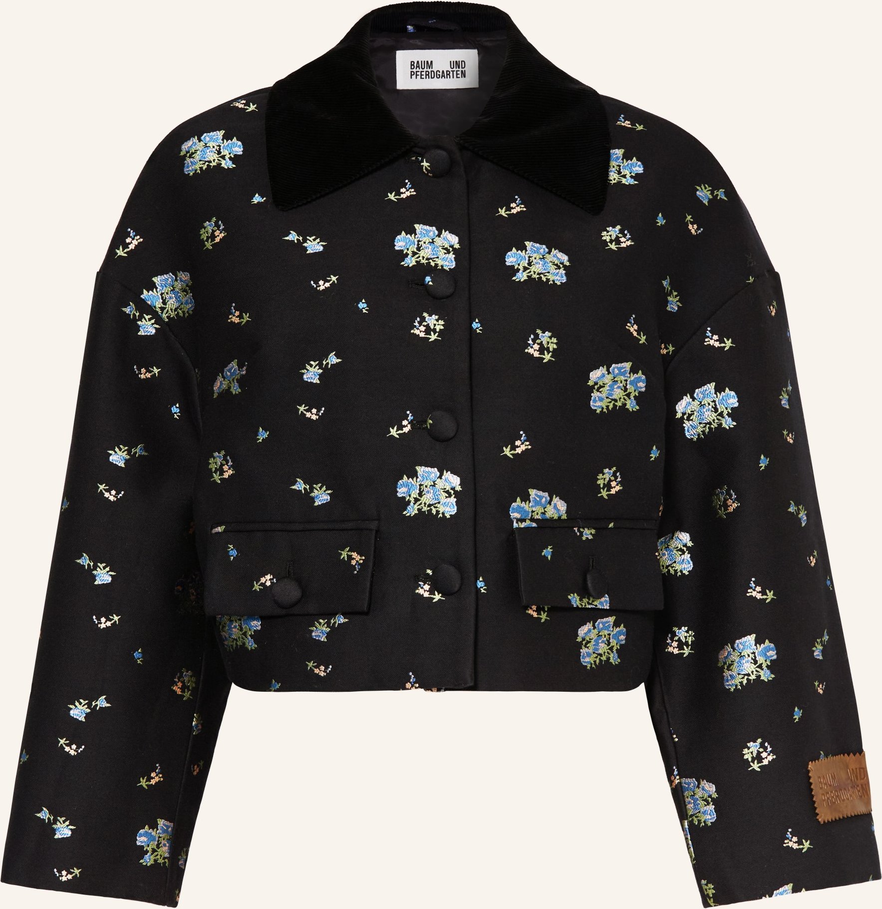 Baum Und Pferdgarten Jacquard-Jacke Bebeth schwarz