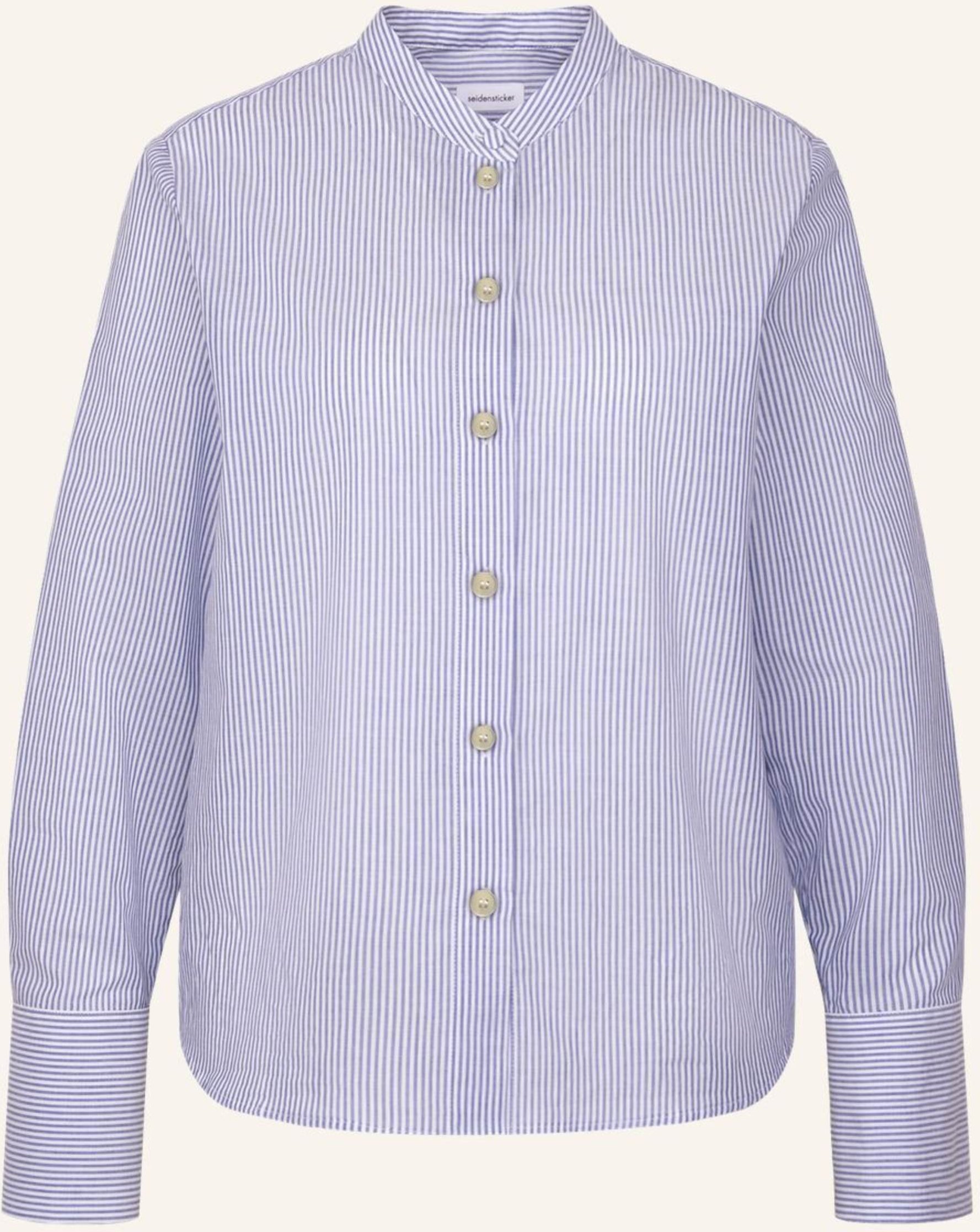 Seidensticker Stehkragenbluse blau