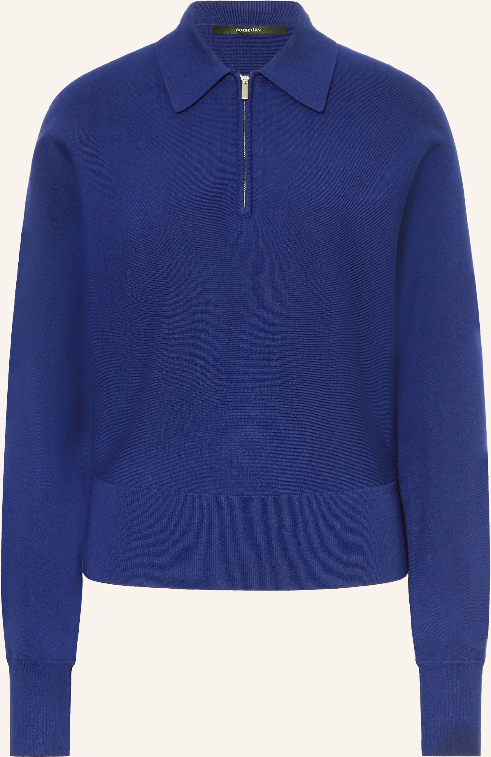 Someday Strick-Poloshirt Tineki blau