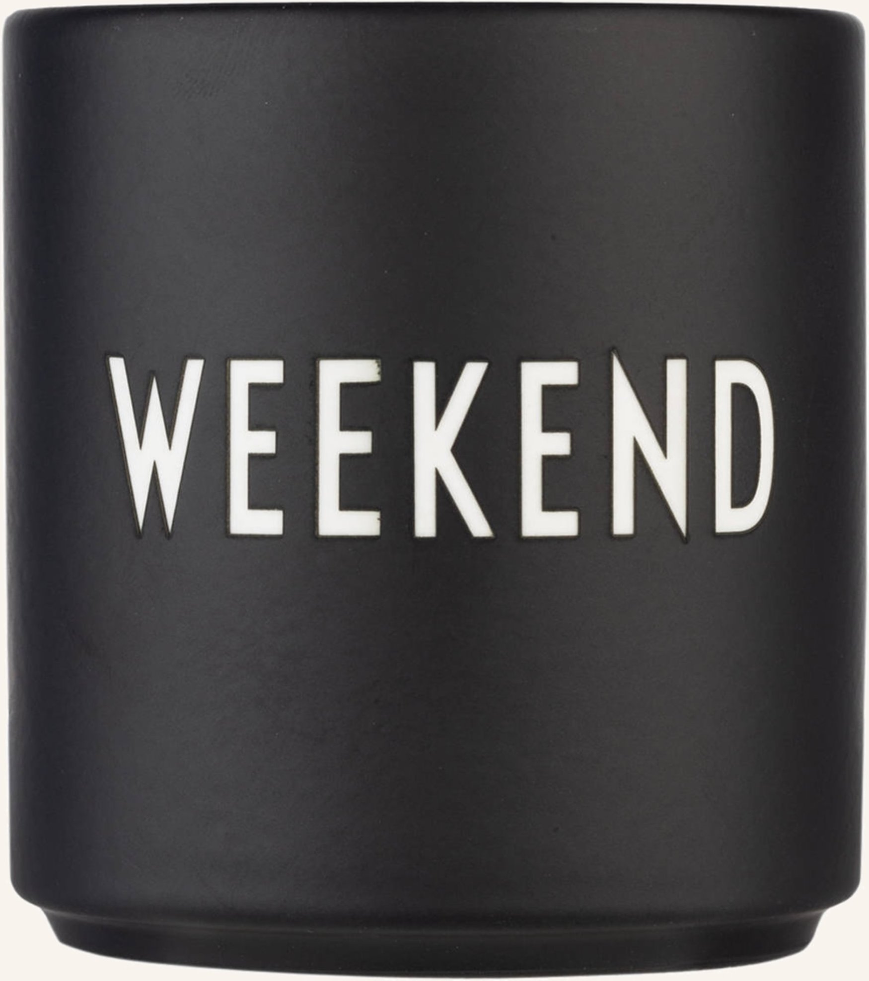 Design Letters Becher Weekend schwarz