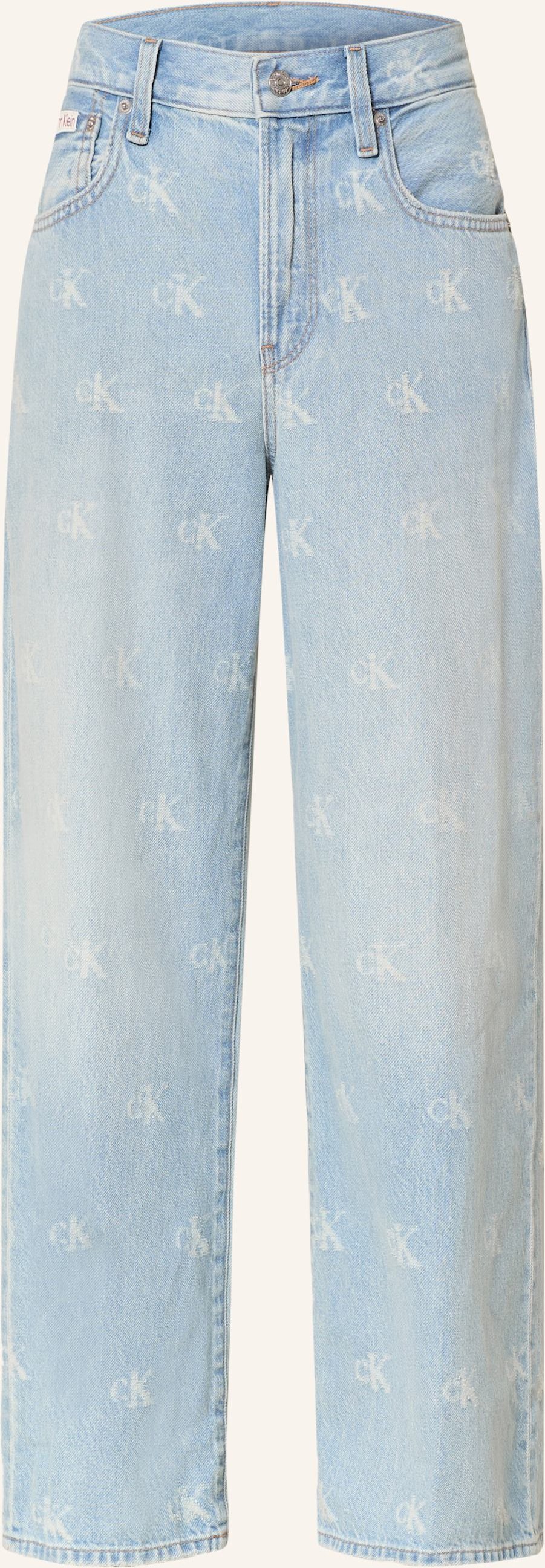 Calvin Klein Jeans Wide Leg Jeans blau