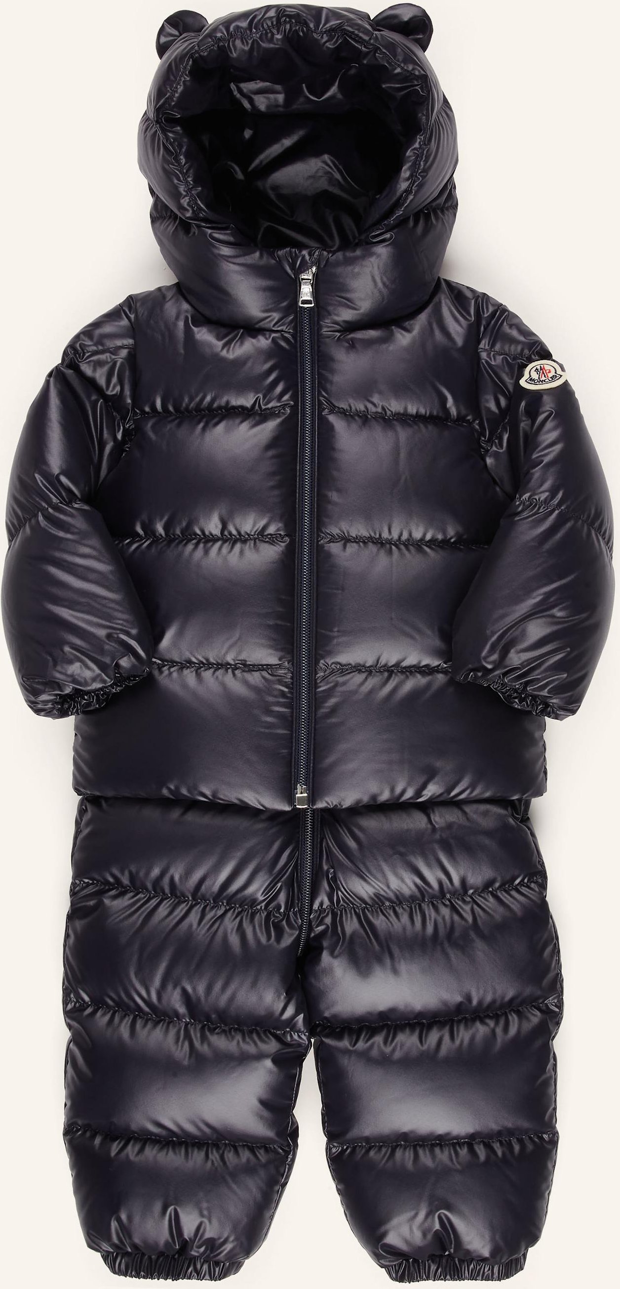 Thumbnail - Moncler Enfant Set Deidre: Daunenjacke Und Thermohose blau