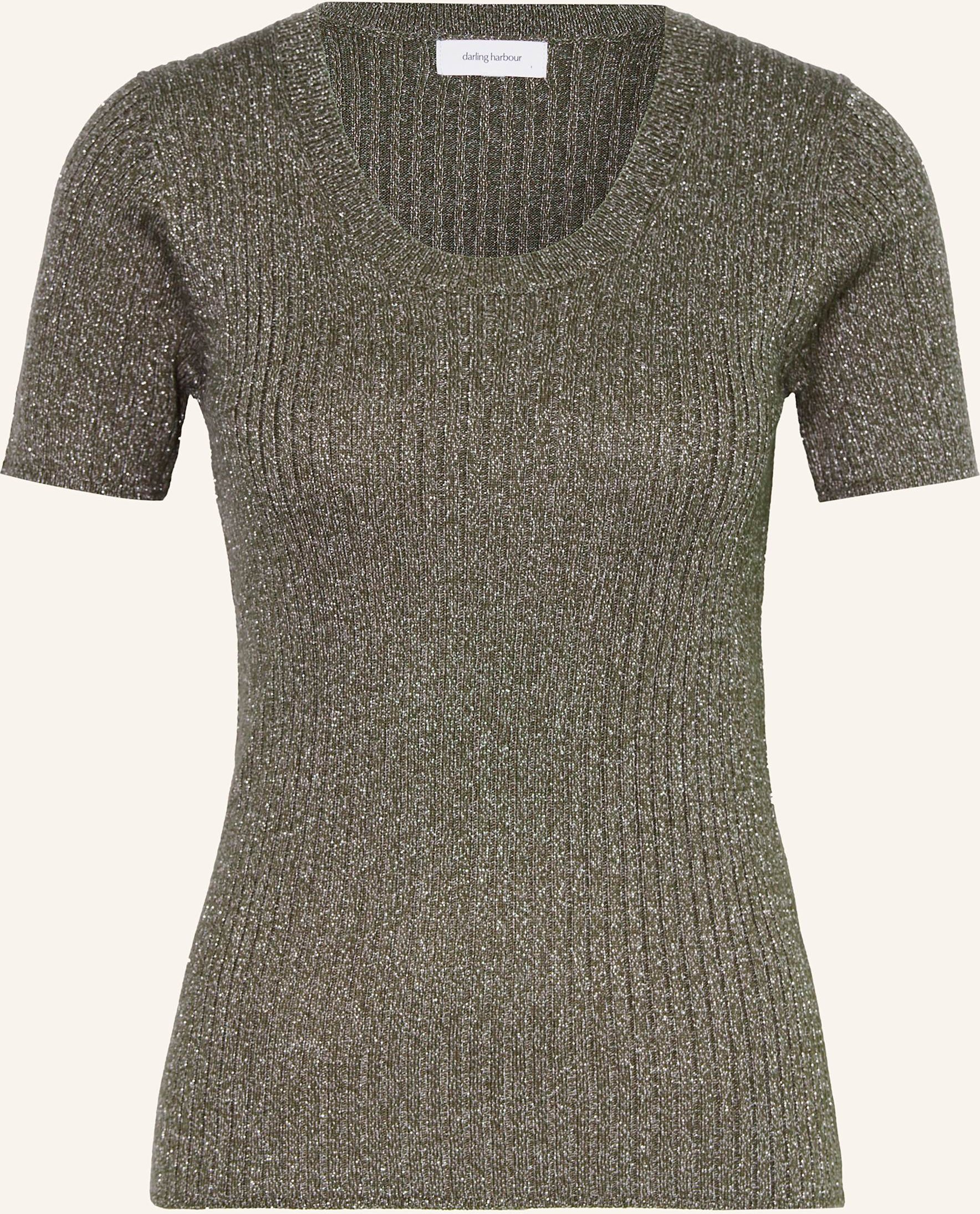 Darling Harbour Strickshirt Mit Glitzergarn gruen