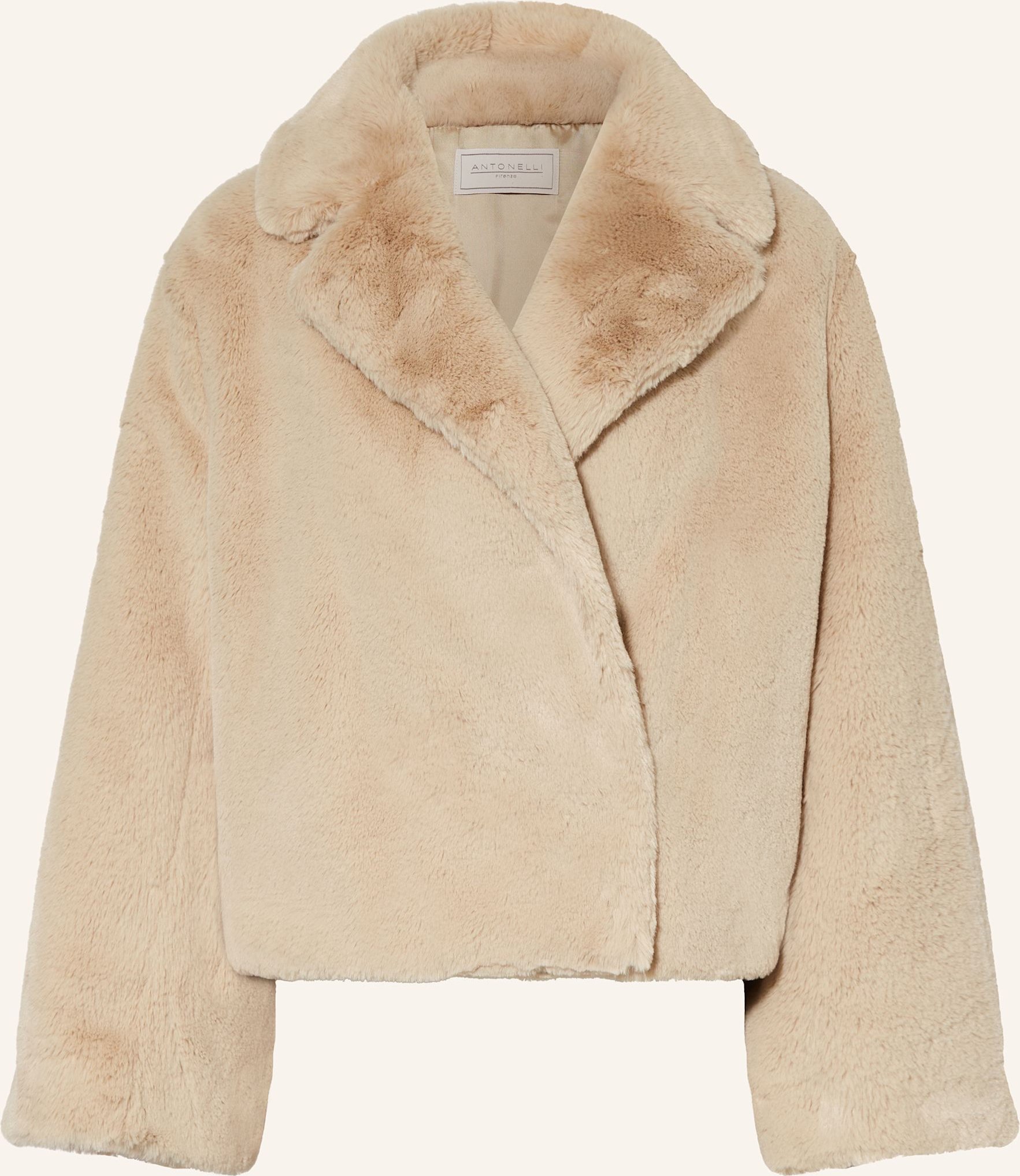 Antonelli Firenze Kunstpelz-Jacke Erco beige