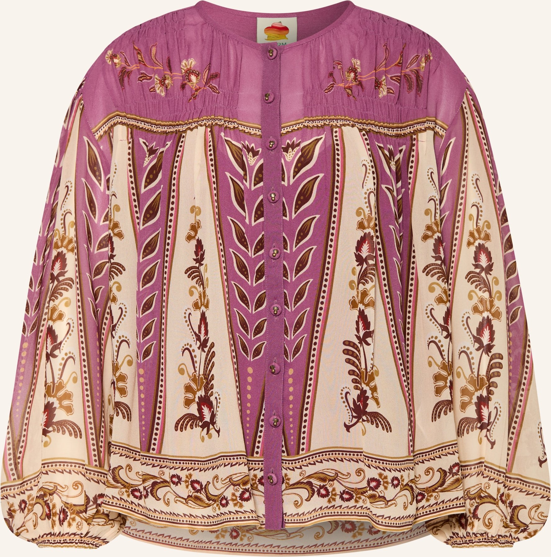 Farm Rio Blusenshirt Ainika beige