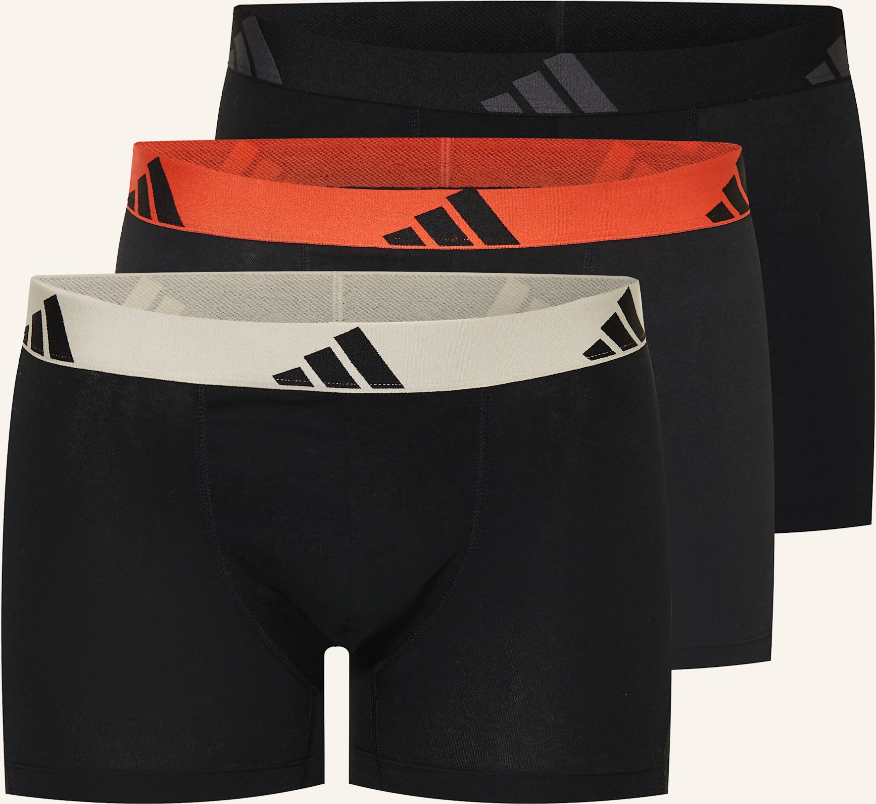 Thumbnail - Adidas 3er-Pack Boxershorts Active Flex Cotton schwarz