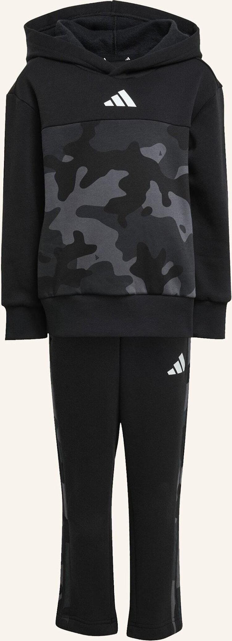 Adidas Seasonal Essentials Camo Fleece Jogginganzug Kleinkinder schwarz