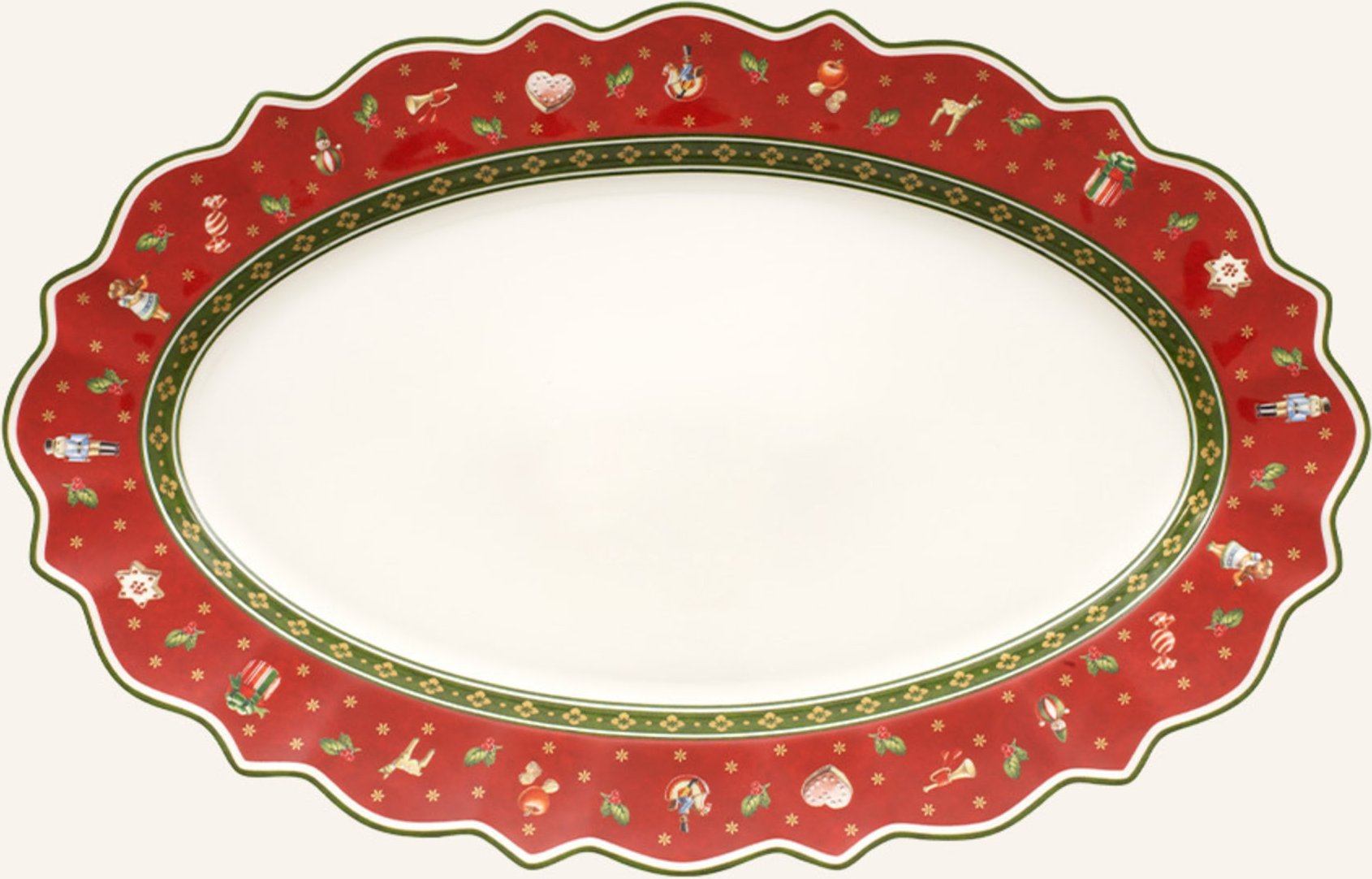 Villeroy & Boch Platte Oval Toy's Delight rot