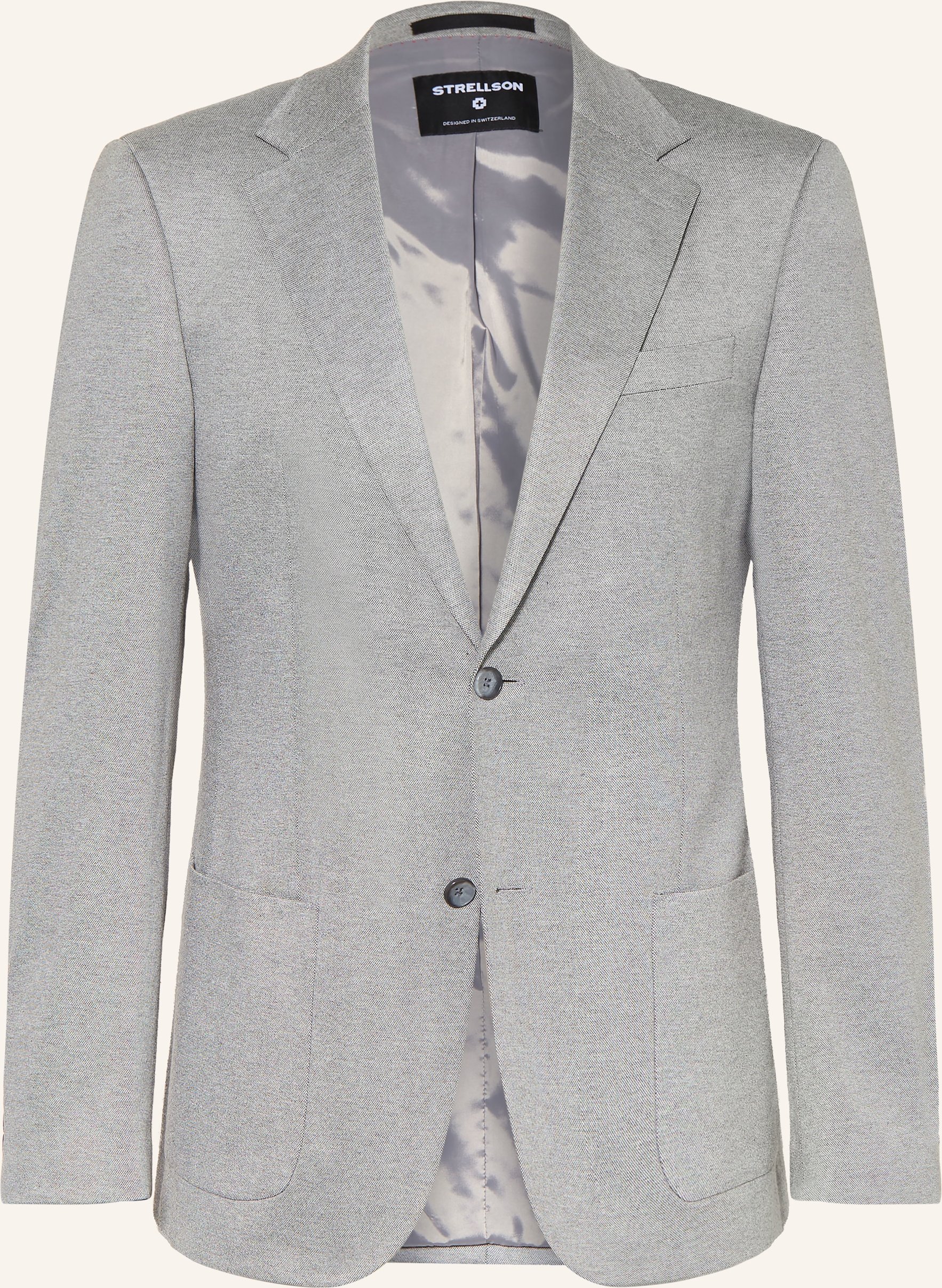 Strellson Anzugsakko Arndt Slim Fit Aus Jersey grau