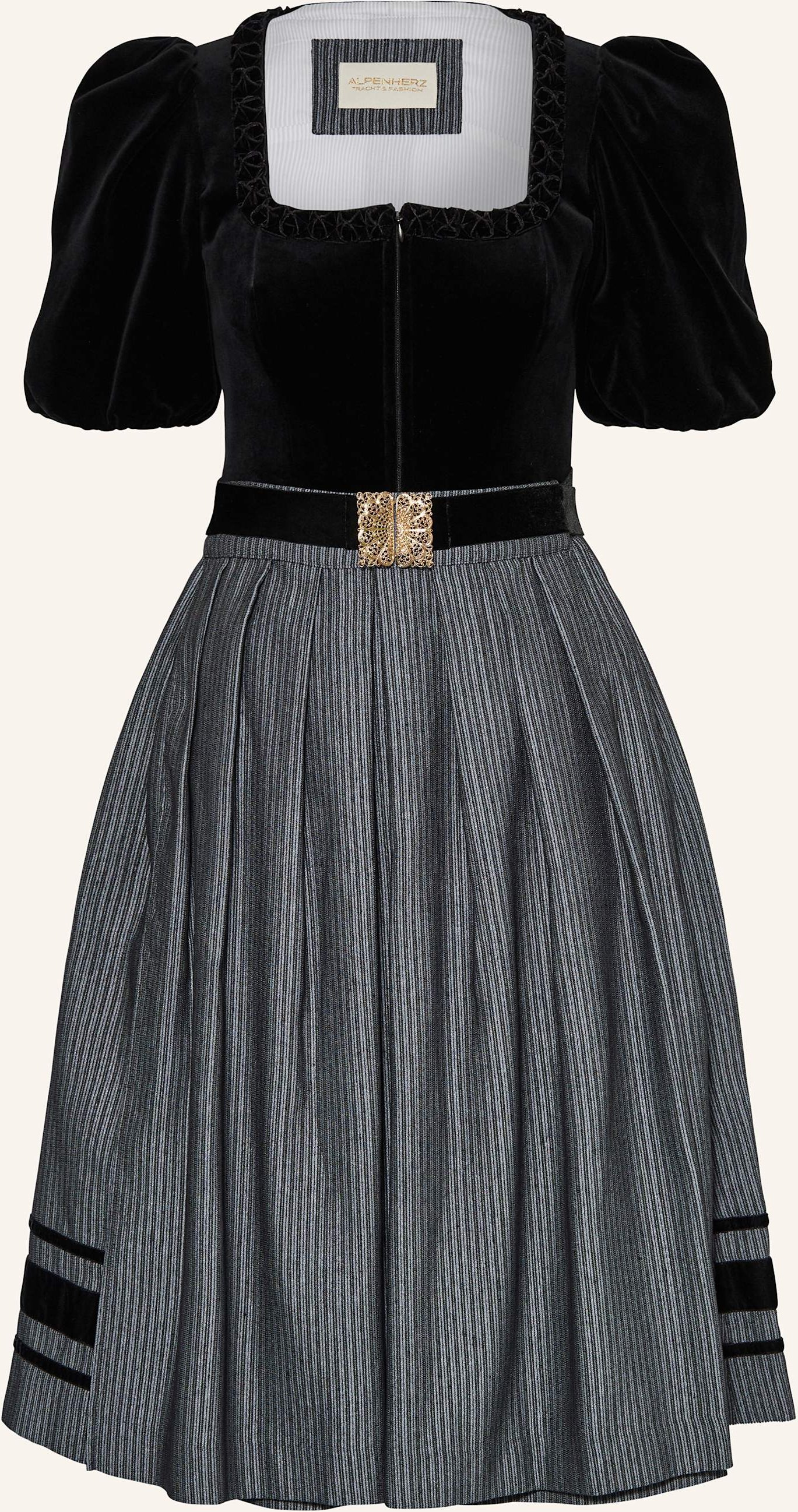 Alpenherz Dirndl Mona schwarz