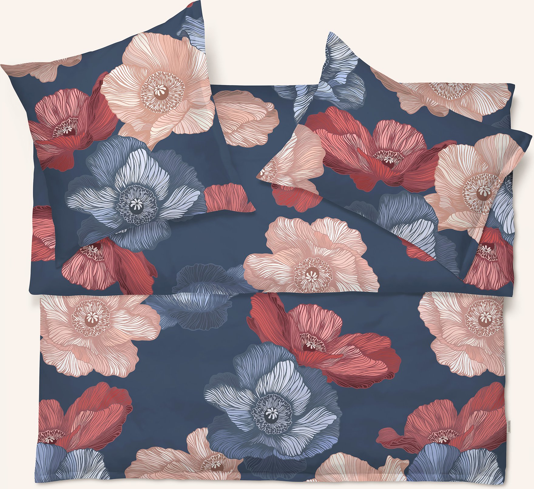 Schlossberg Bettbezug Mona blau