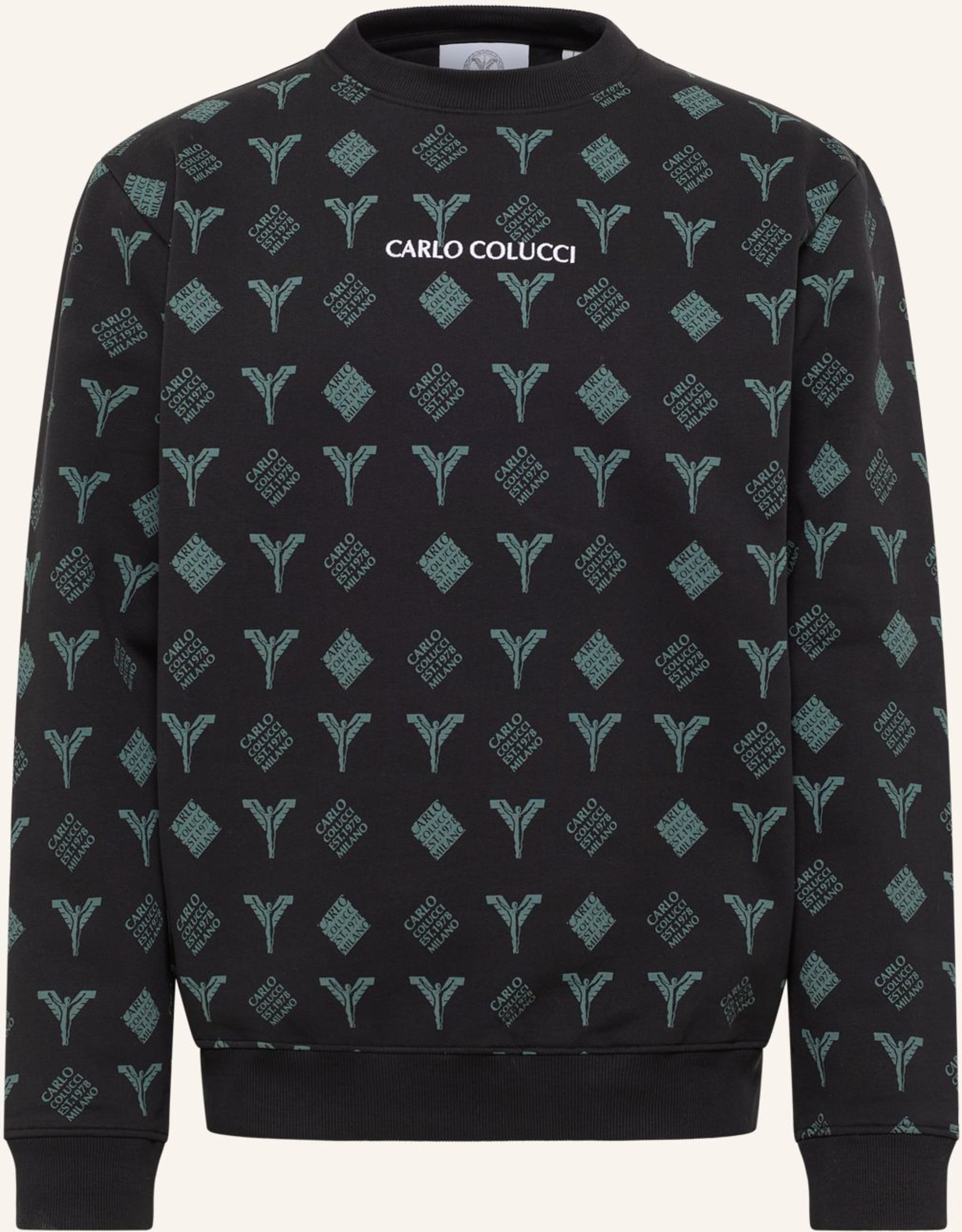 Carlo Colucci Logo Sweatshirt - Black Friday Faistnauer schwarz