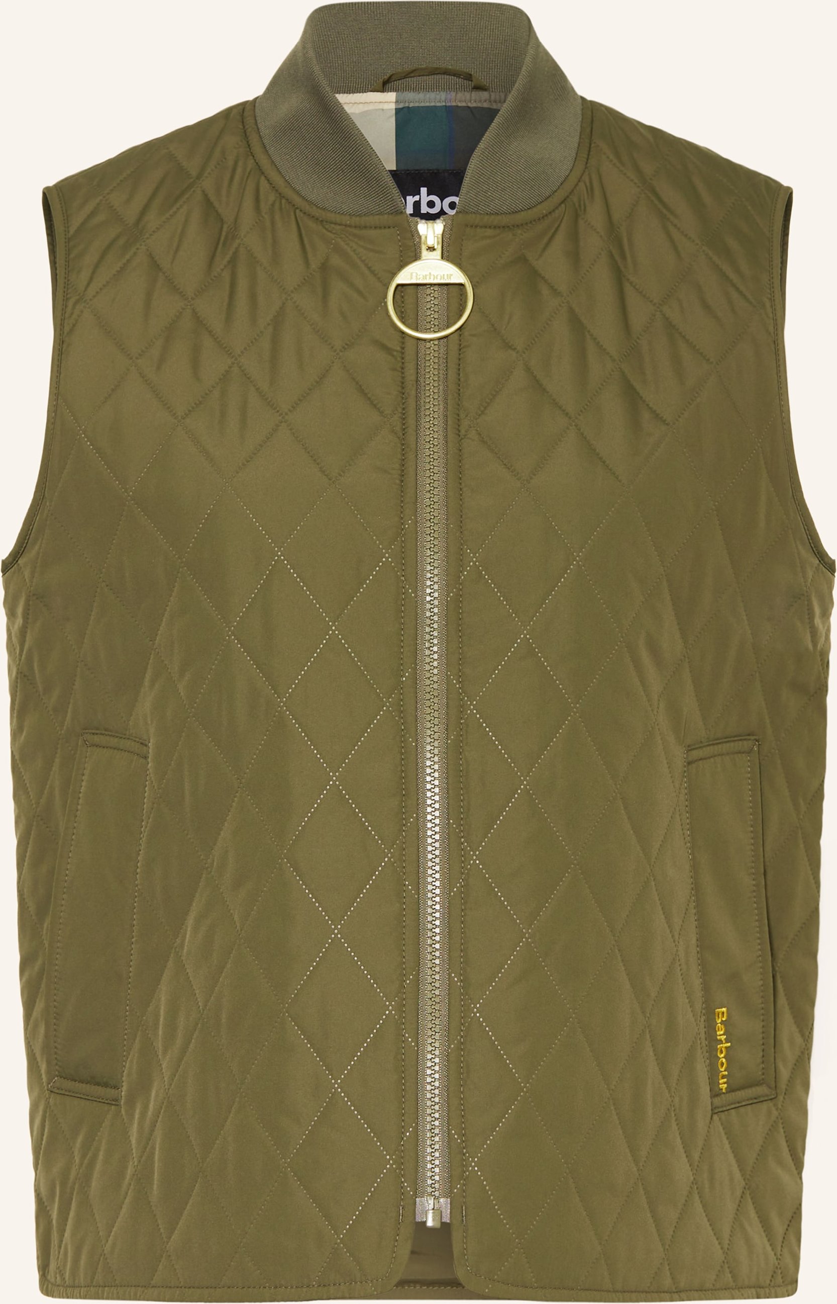 Barbour Steppweste Roeburn gruen