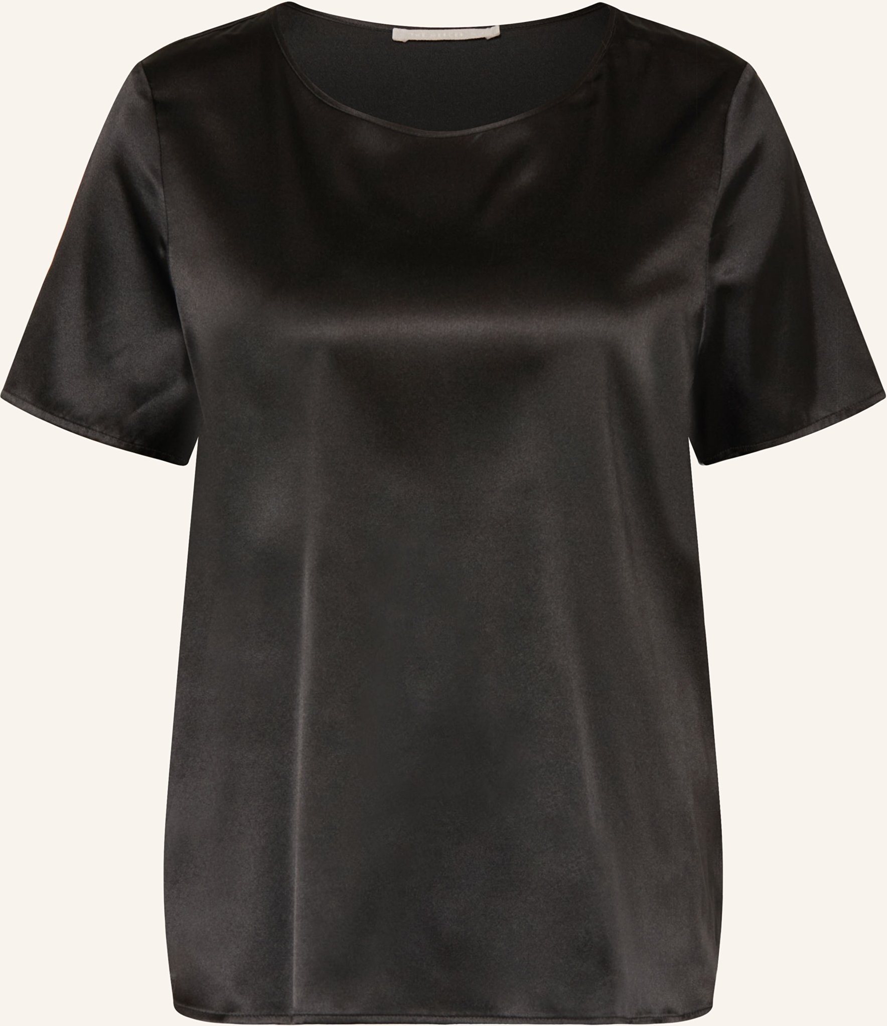 (The Mercer) N.Y. Blusentop Aus Seide schwarz