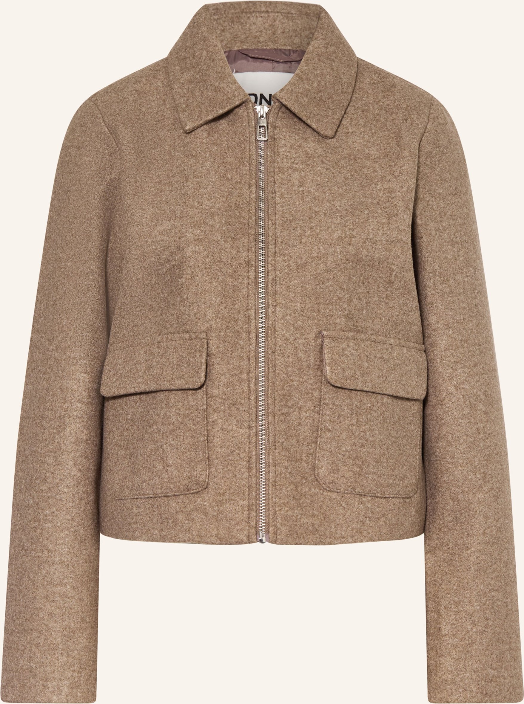 Only Kastenjacke beige