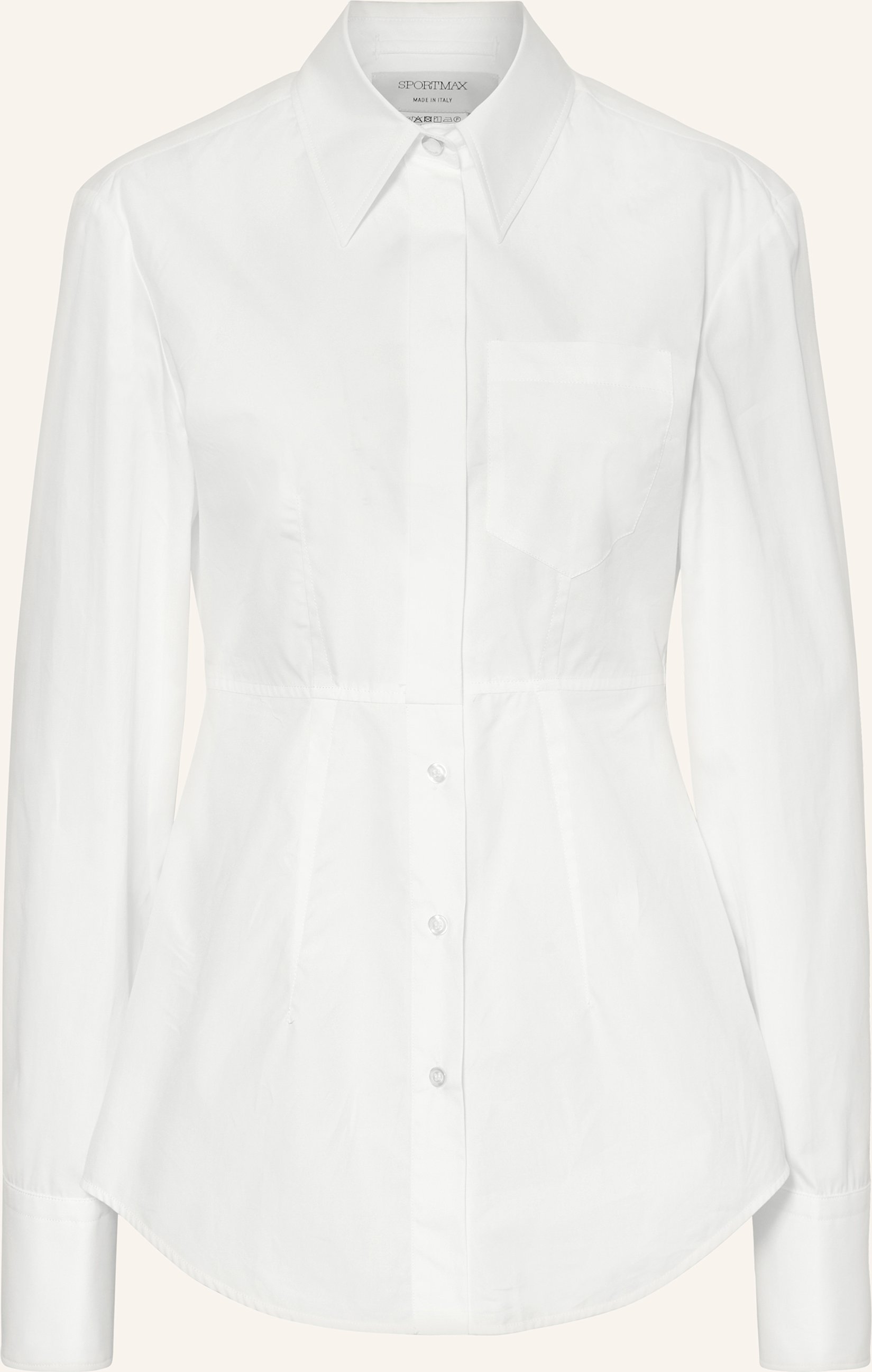 Sportmax Hemdbluse Gocce weiss