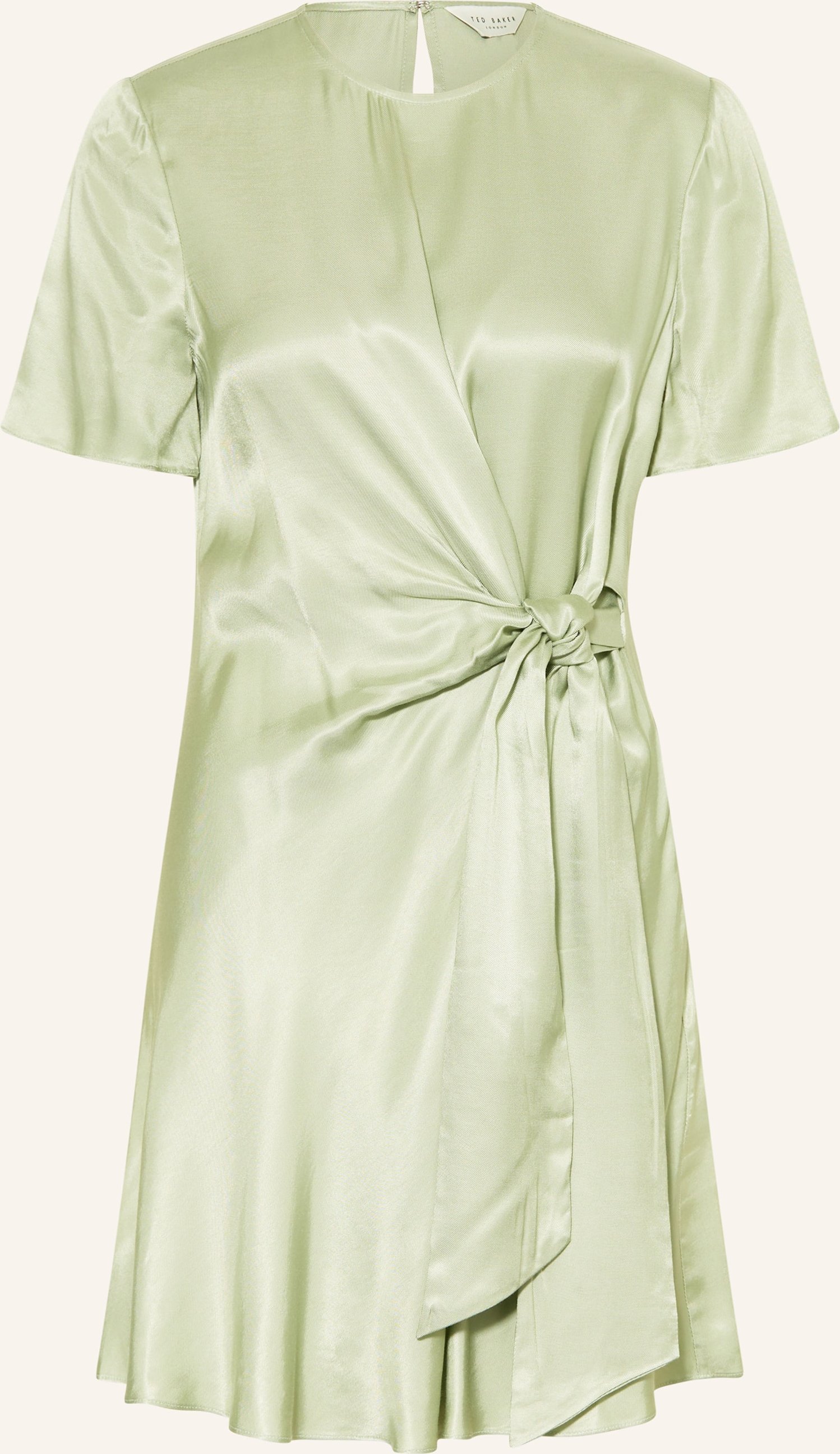 Ted Baker Satinkleid Florezi In Wickeloptik gruen