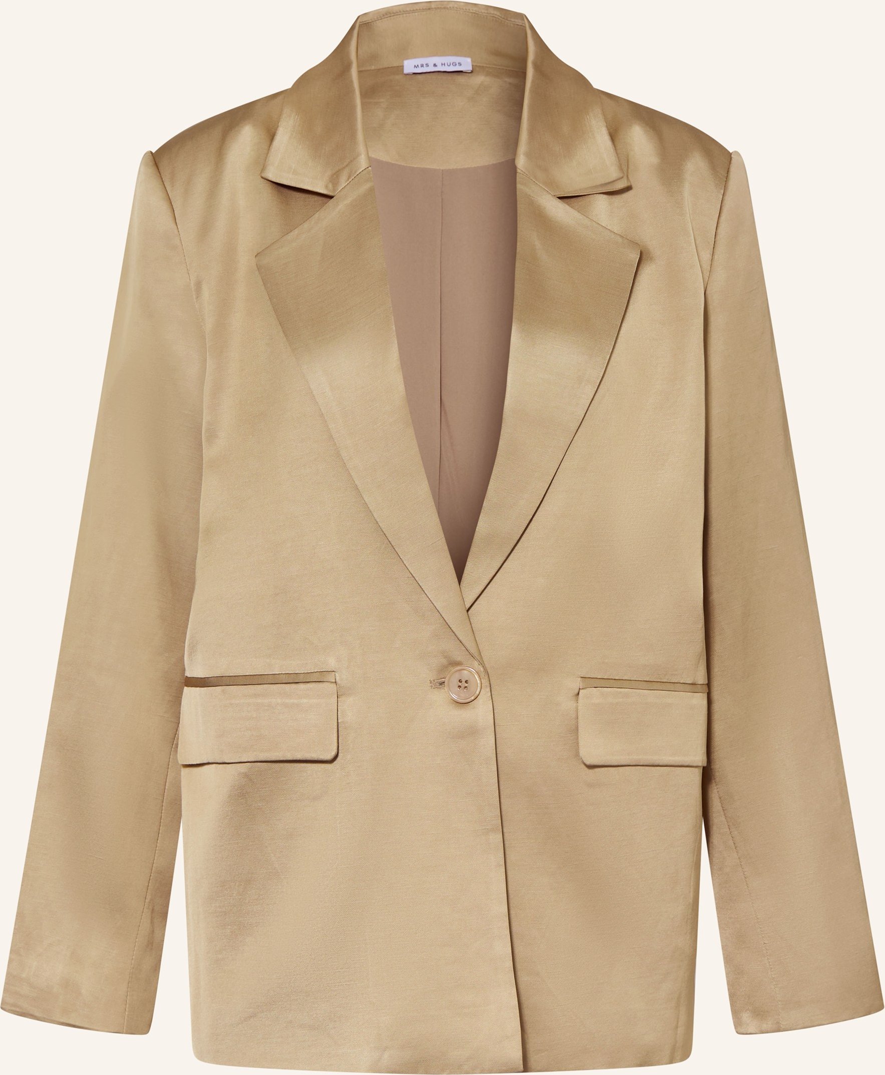 Mrs & Hugs Satinblazer gruen