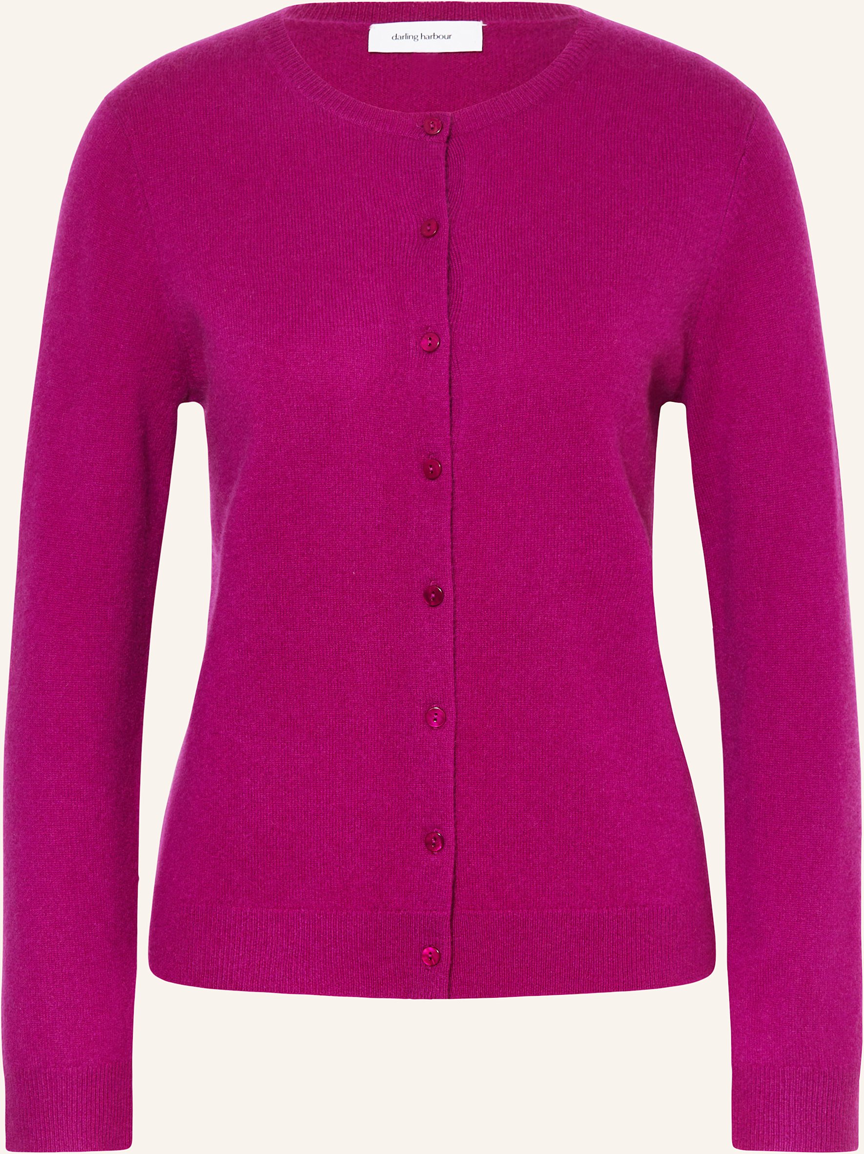 Darling Harbour Strickjacke Aus Cashmere pink
